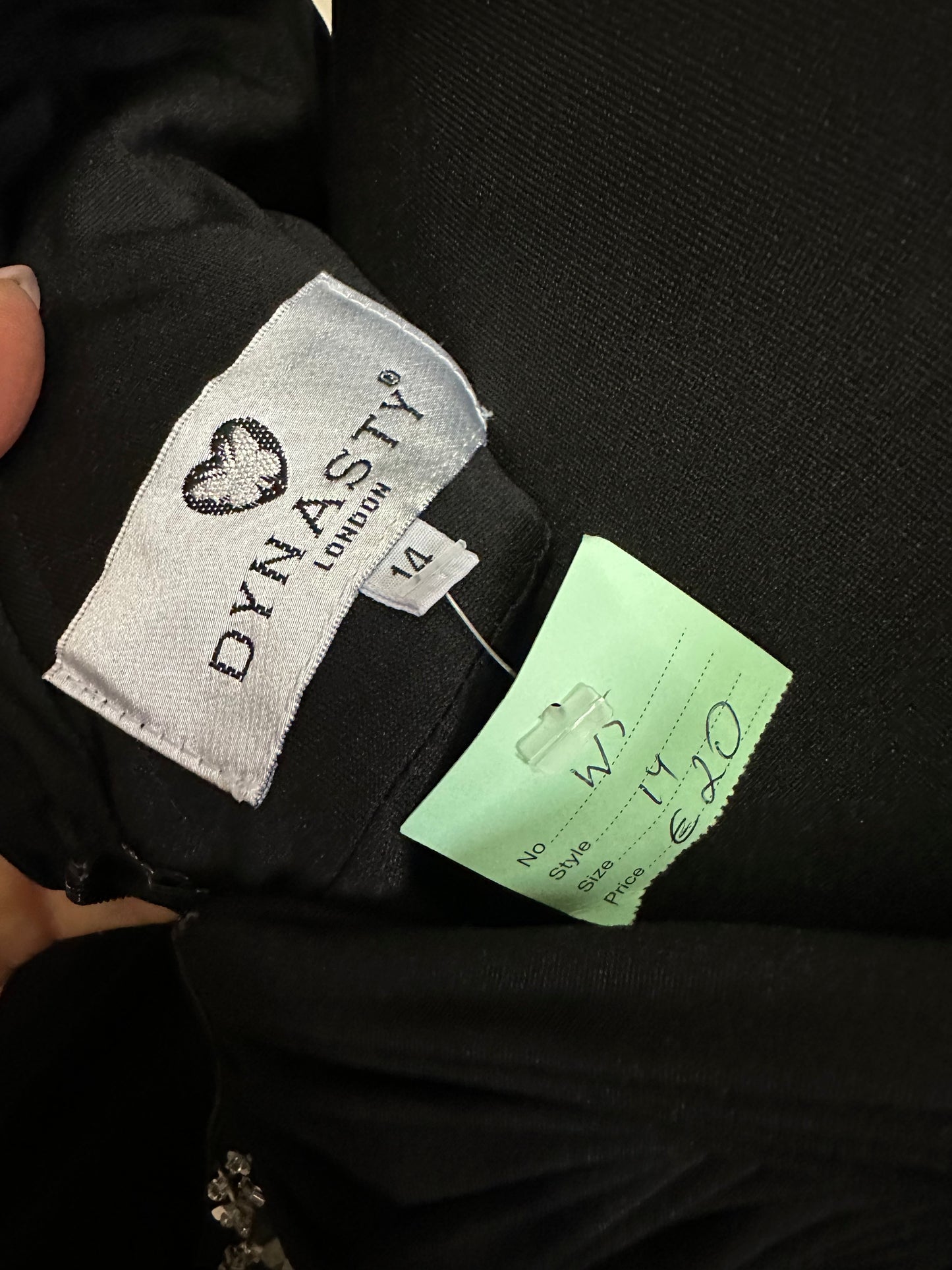 Dynasty Black Occasion Wear Dress Size 14