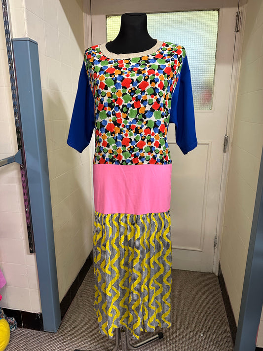 Multiprint Dress Best Fit Size 16