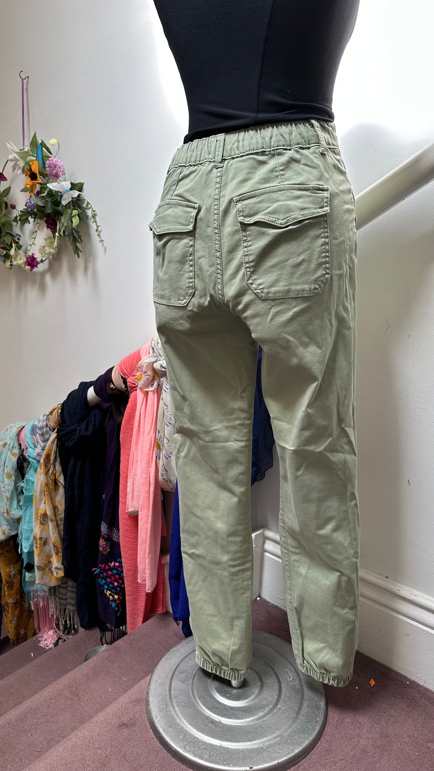 M&S Khaki Jeans Size 8