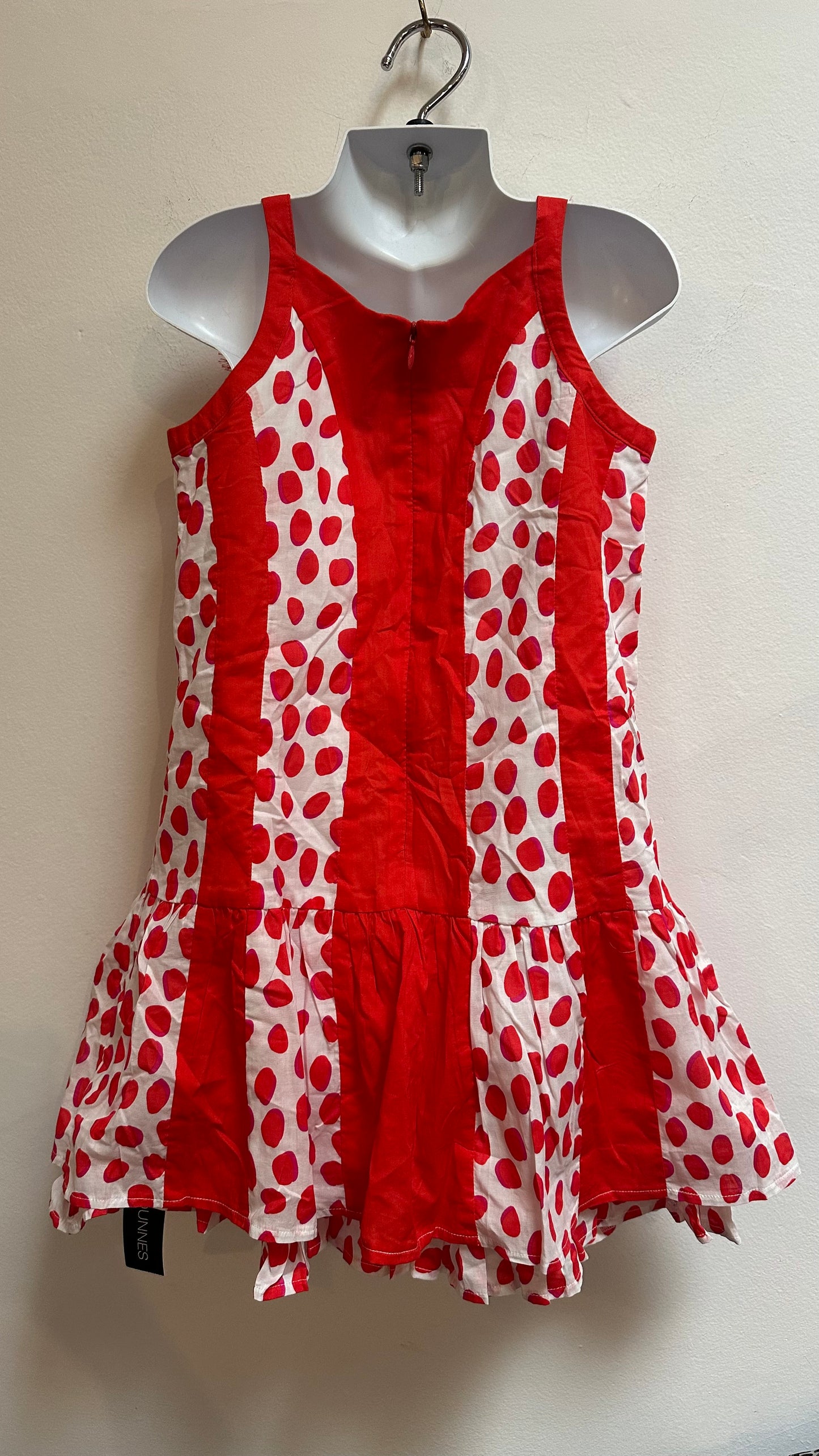 Dunnes 100% Cotton Red Dress New with Tags Age 9