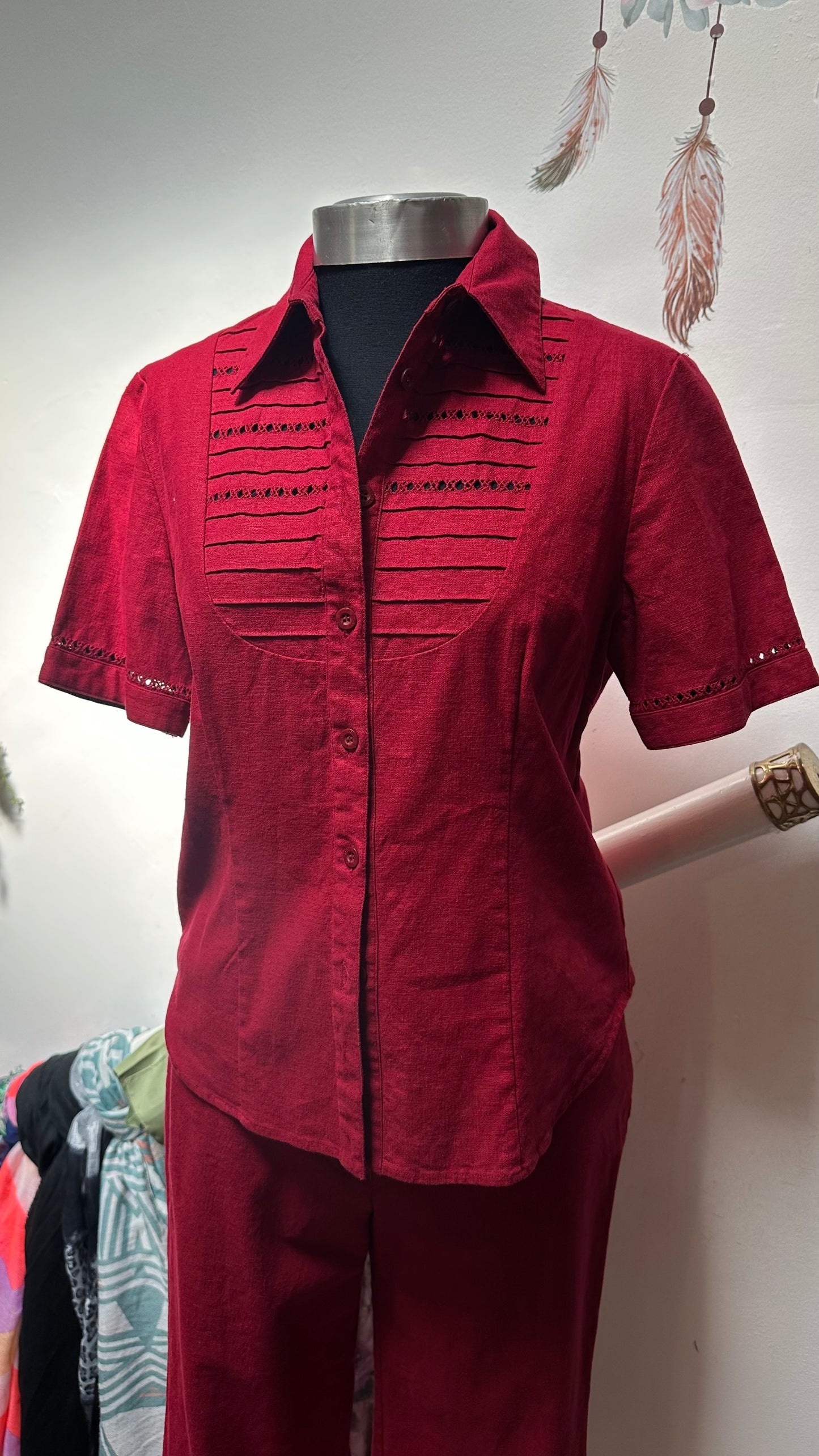 Gerard Linen Blend 2 Piece Size 10 (belt not included)