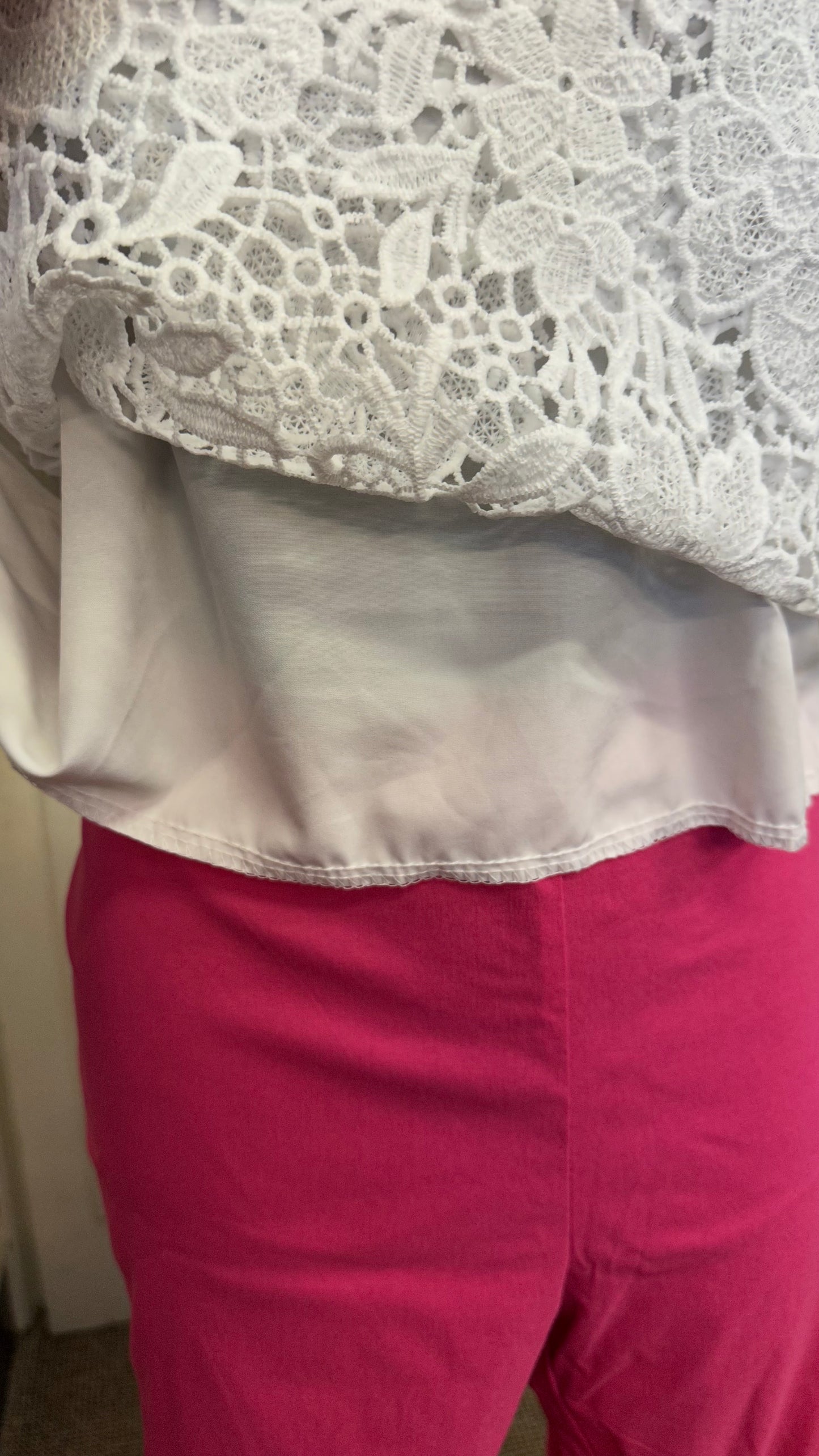 Lace Overlay Top Best Fot Size 12