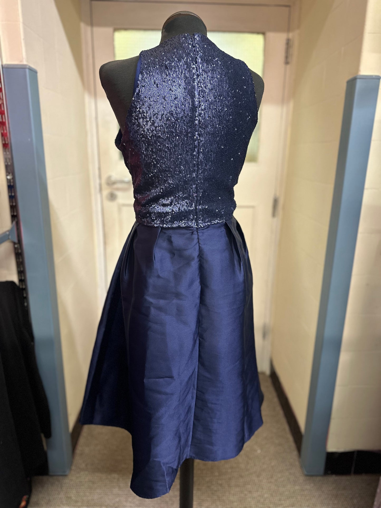 Little Mistress Navy Occasion Dress Size 16