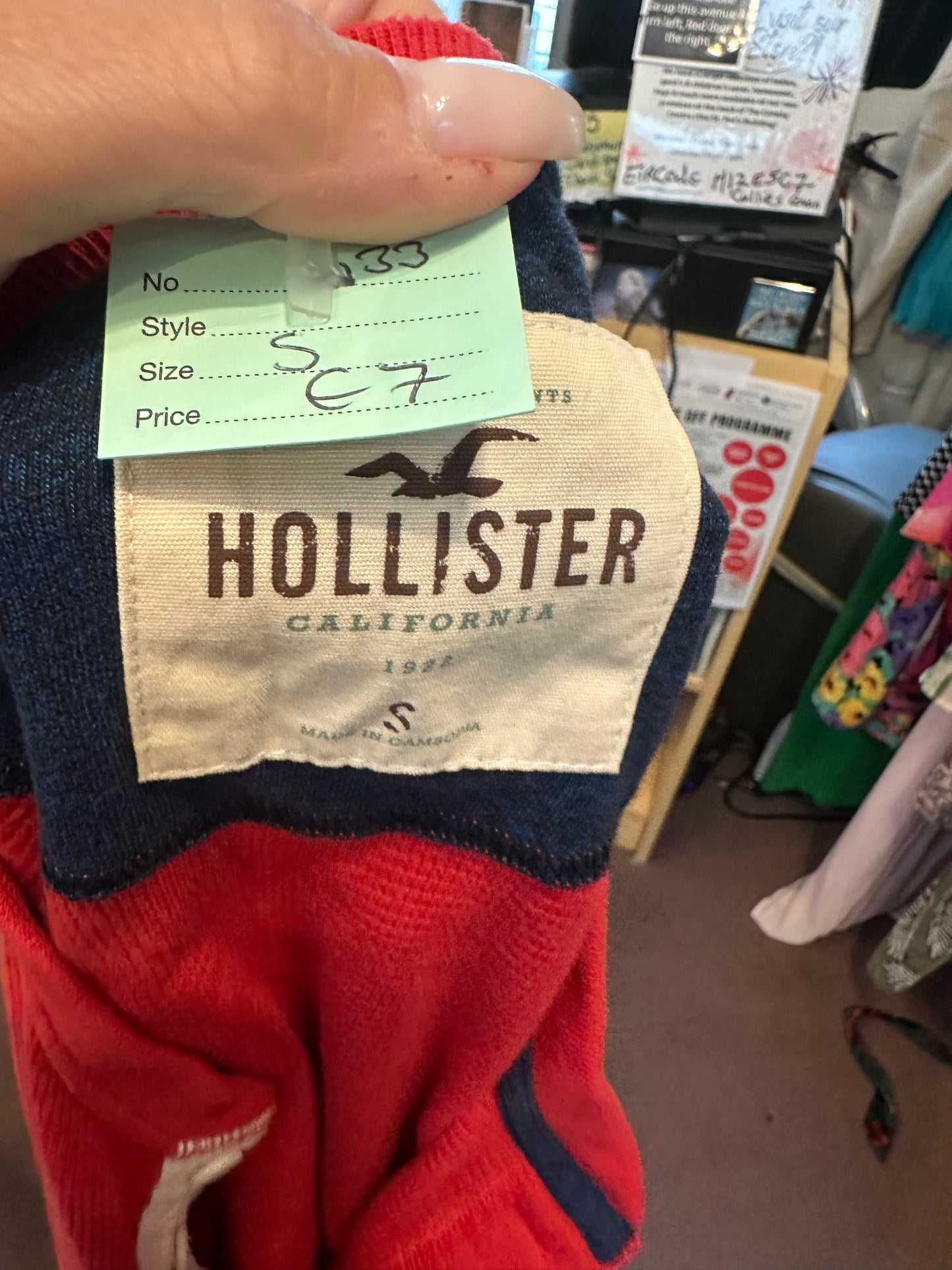 Hollister Red Sweater Size S