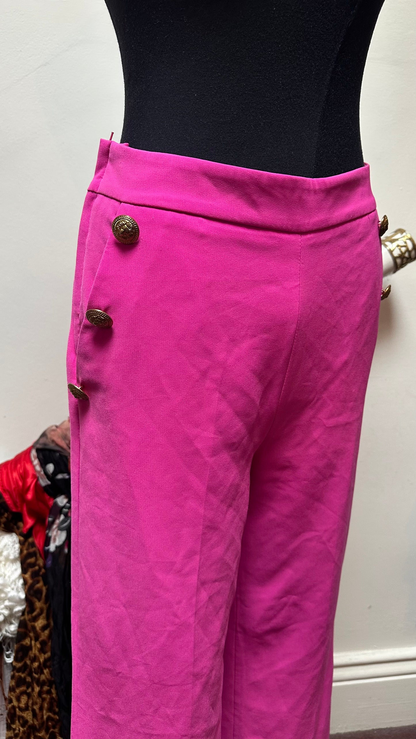 Kyla Hot Pink Trousers Size 10/12