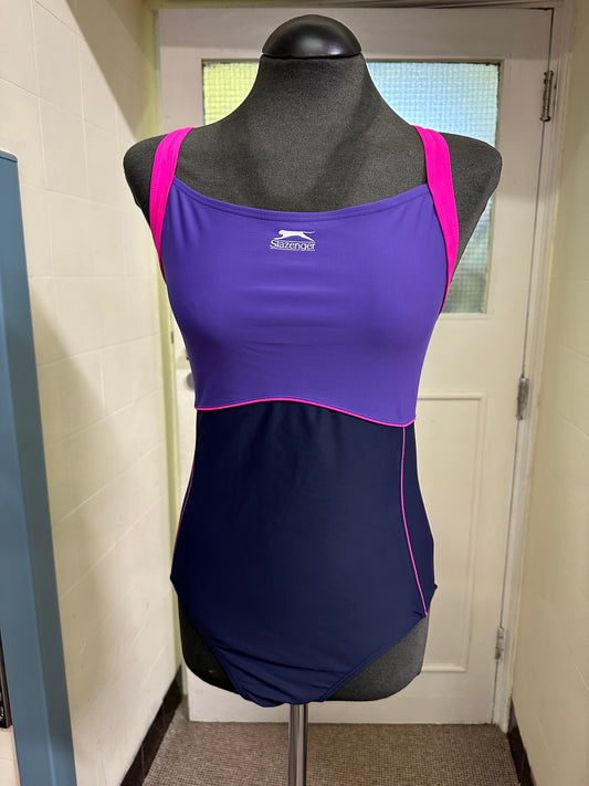 Slazenger Swimsuit Purple, Size 16