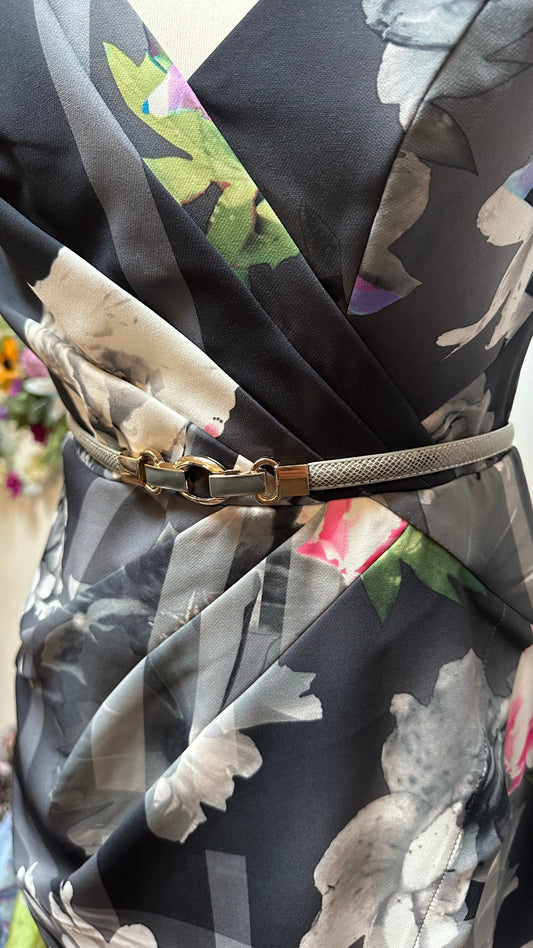 Grey Adjustable Waist Belt Size S/M