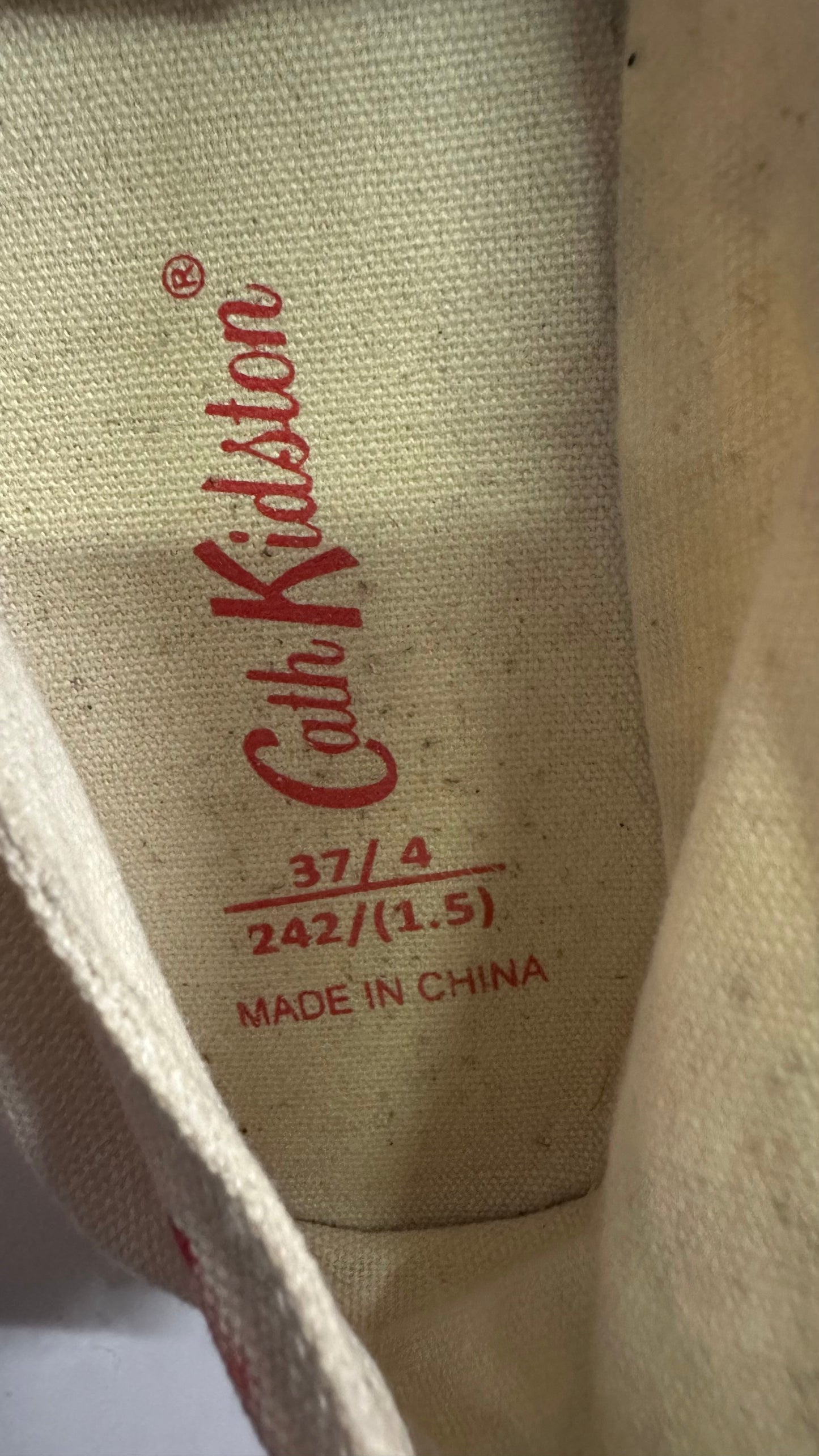 Cath Kidston Canvas Strawberry Print Espadrilles Size 4