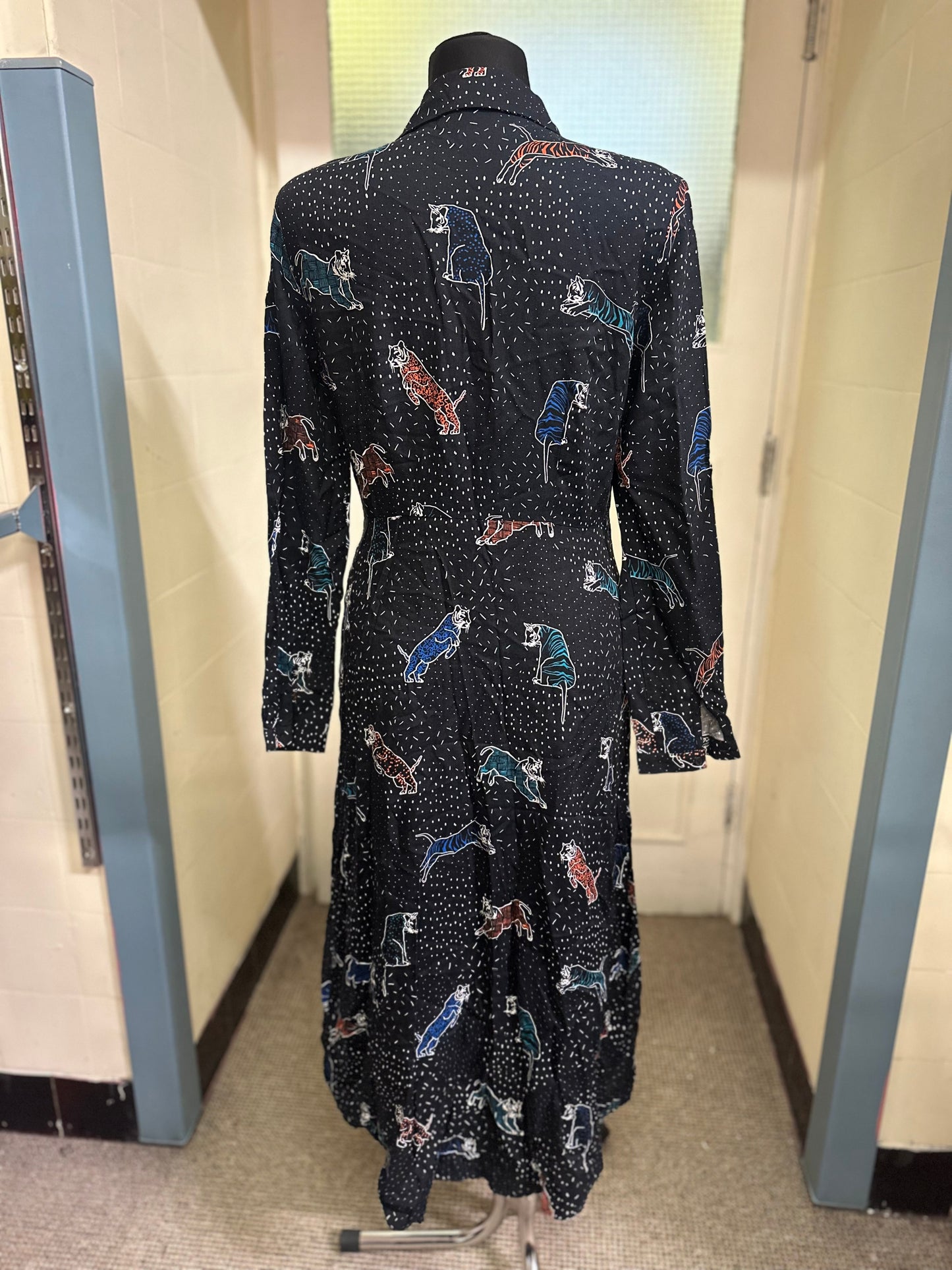 Designer Sugarhill Tiger Dress with Pockets Size 10