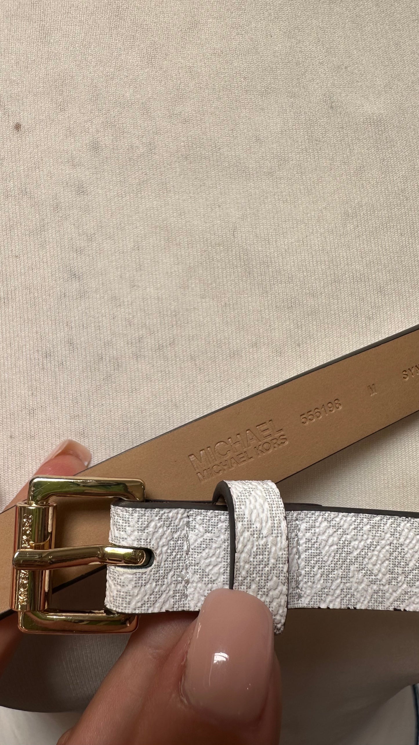 Michael Kors Logo Belt Size M