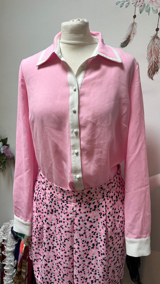 Savida Pink Blouse Size M