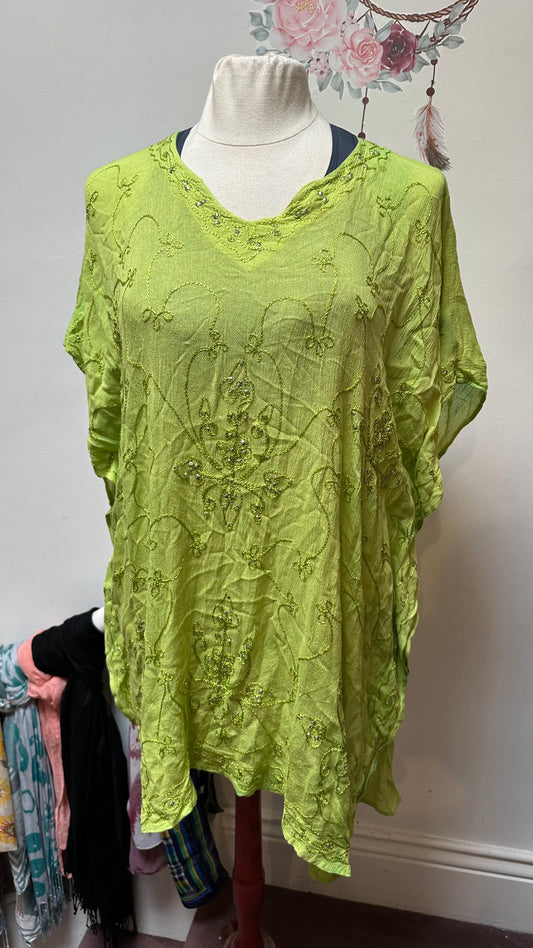 Sea & Sun 100% Viscose Line Beach Cover Up Best Fit Size L