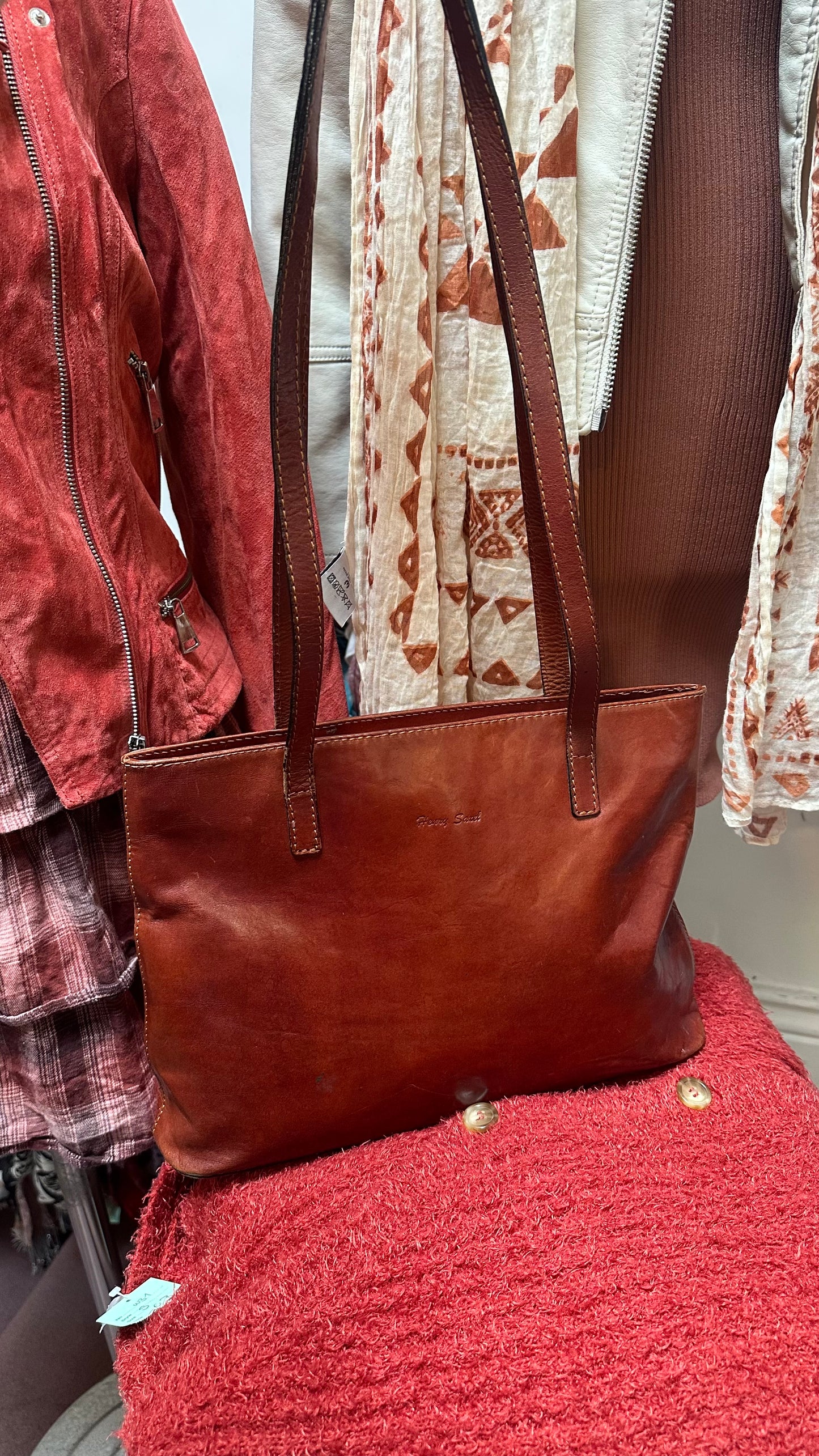 Vintage Henry Sarel Leather Bag