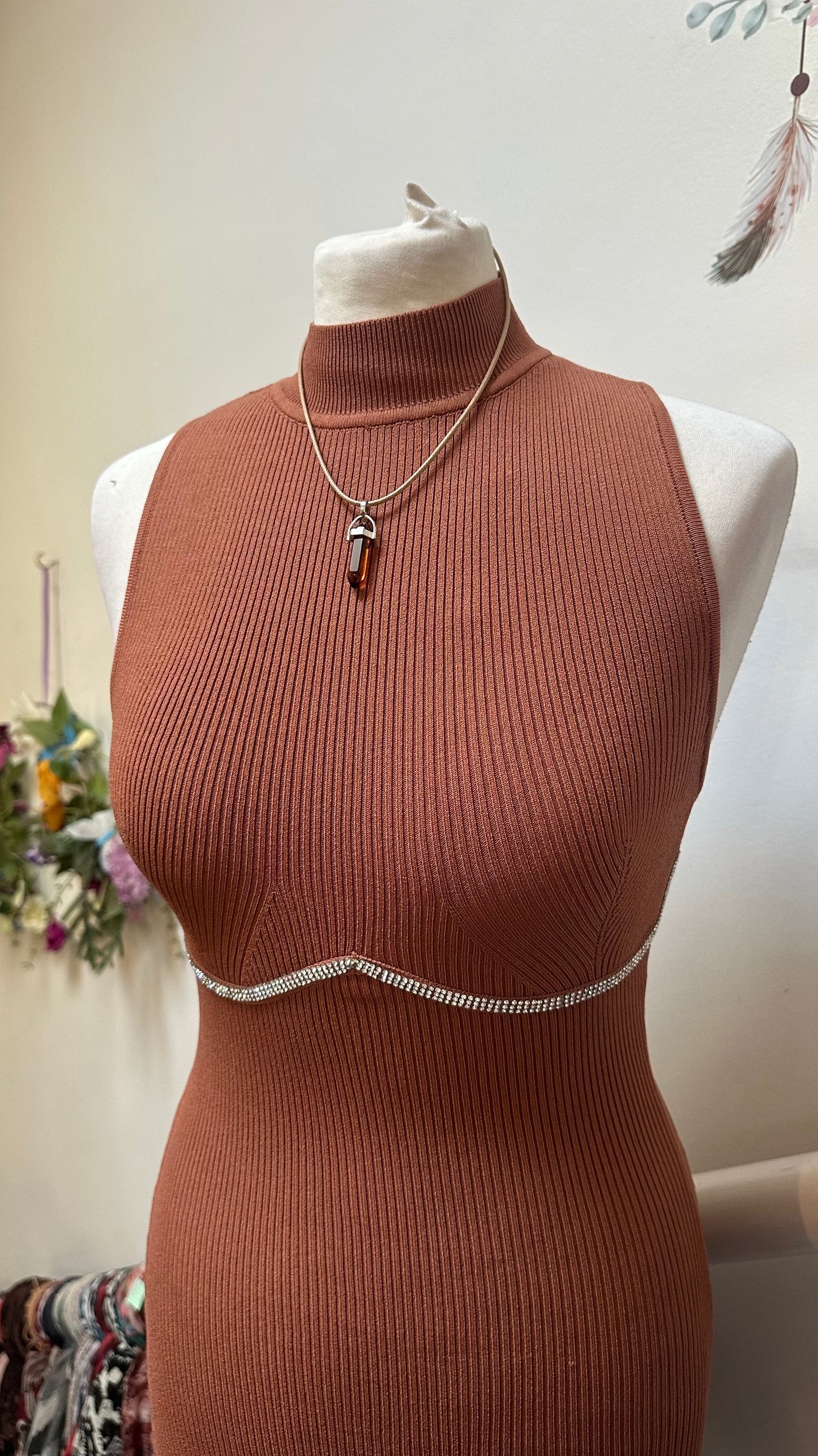 Bershka Chocolate Dress Size M