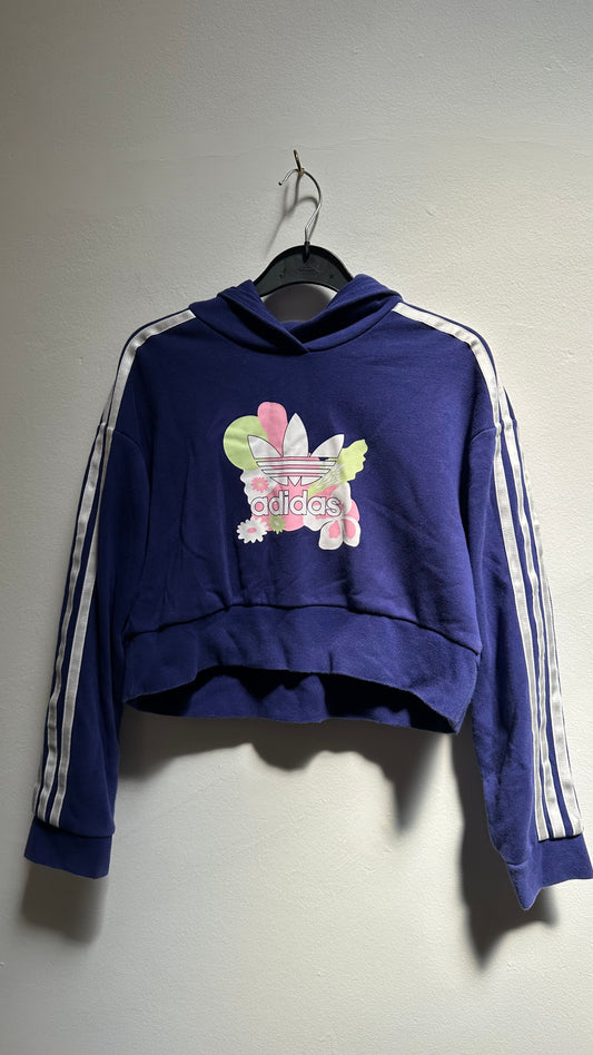 Adidas Crop Hoodie Best Fit Age 9-10