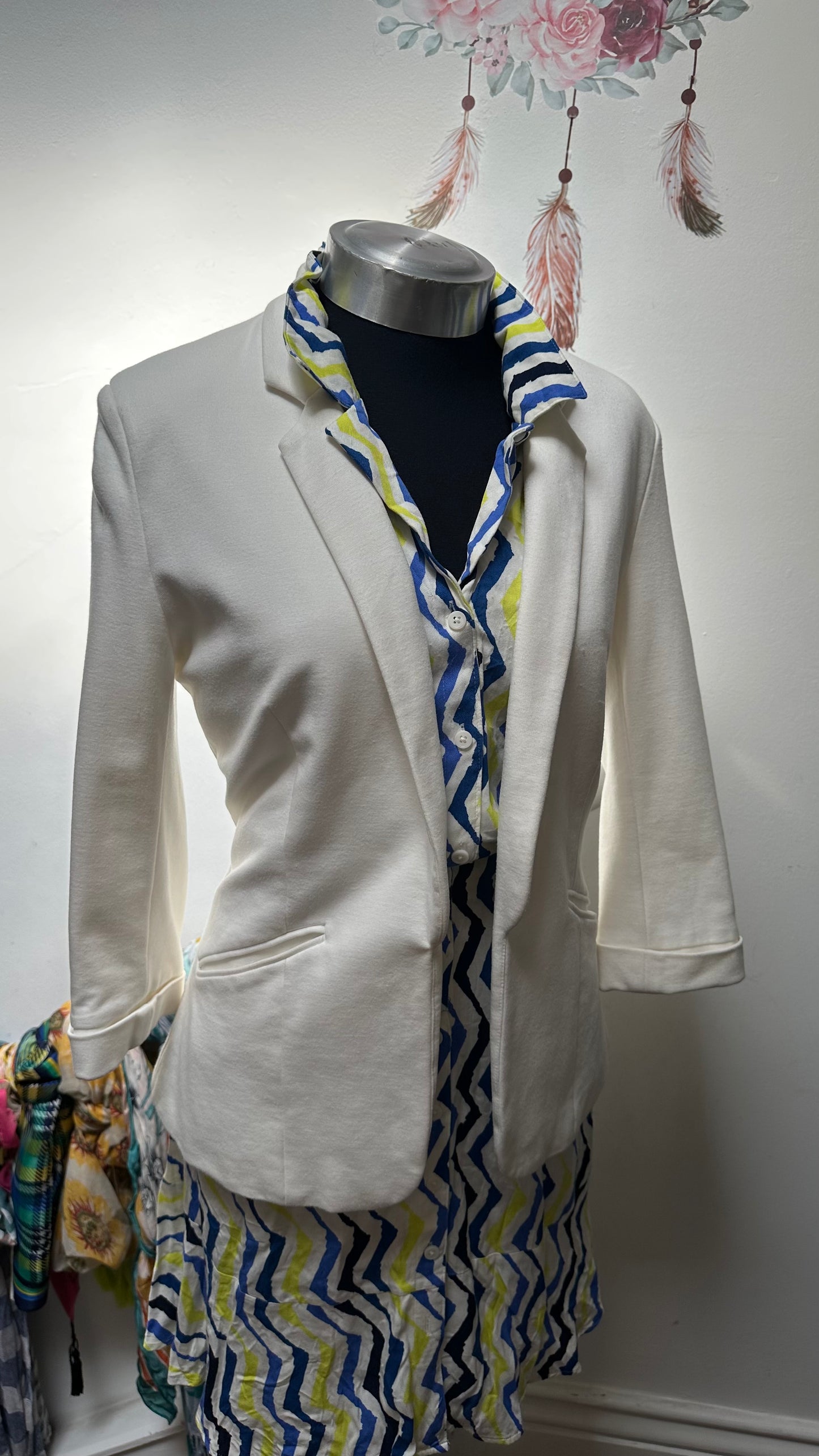 Quiz White Blazer Size 10