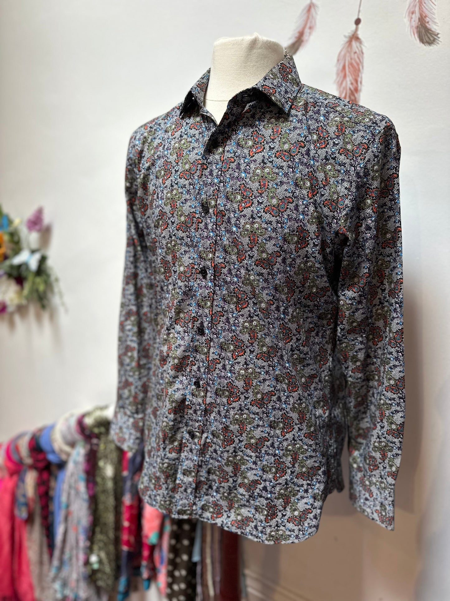 Designer Gianni Feraud 100% Cotton Shirt Size M