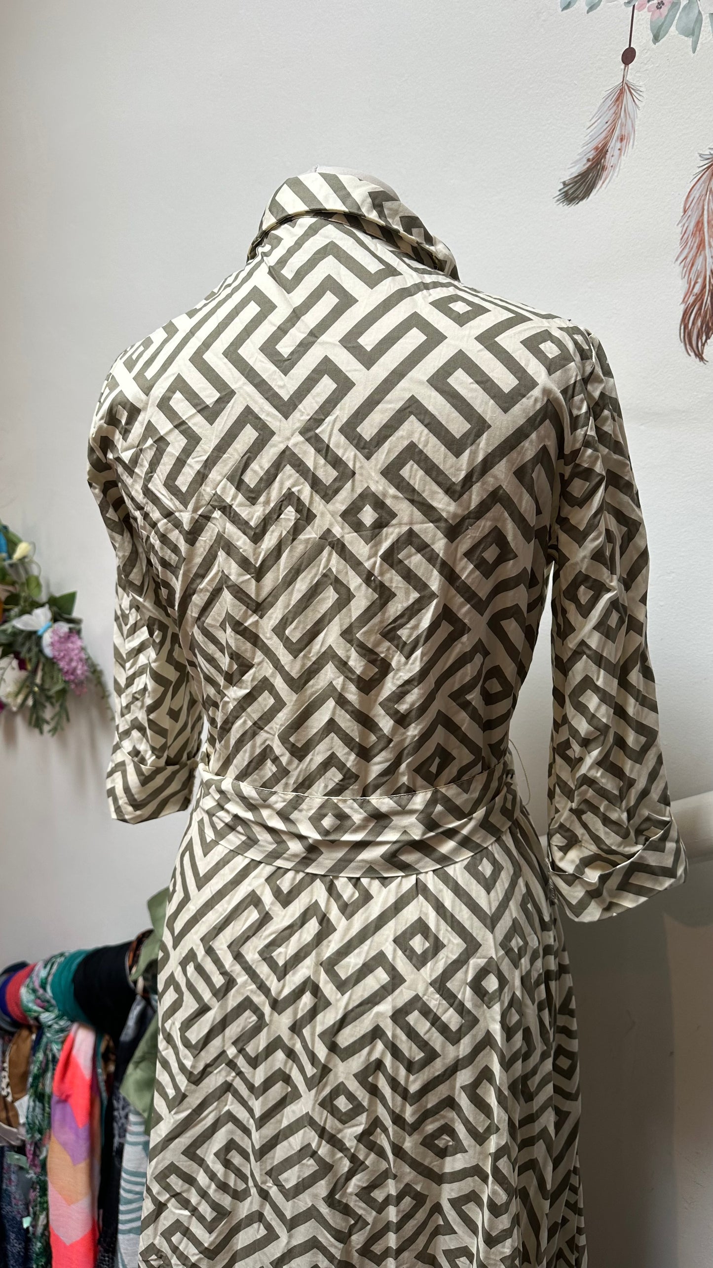 Designer Soya Concept Day Dress 100% Cotton Best Fit Size 10