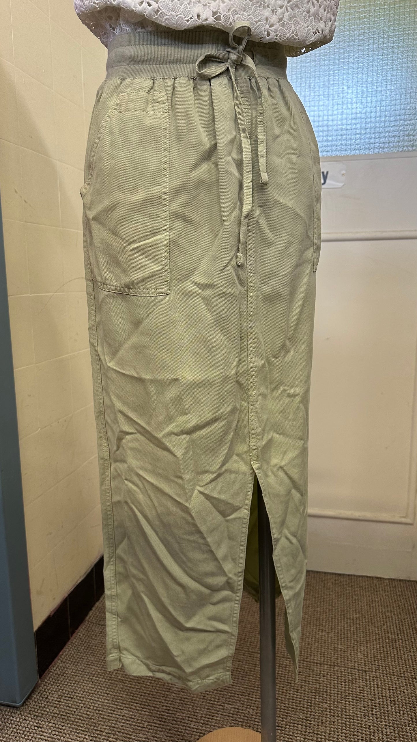 River Island Olive Skirt Size 10