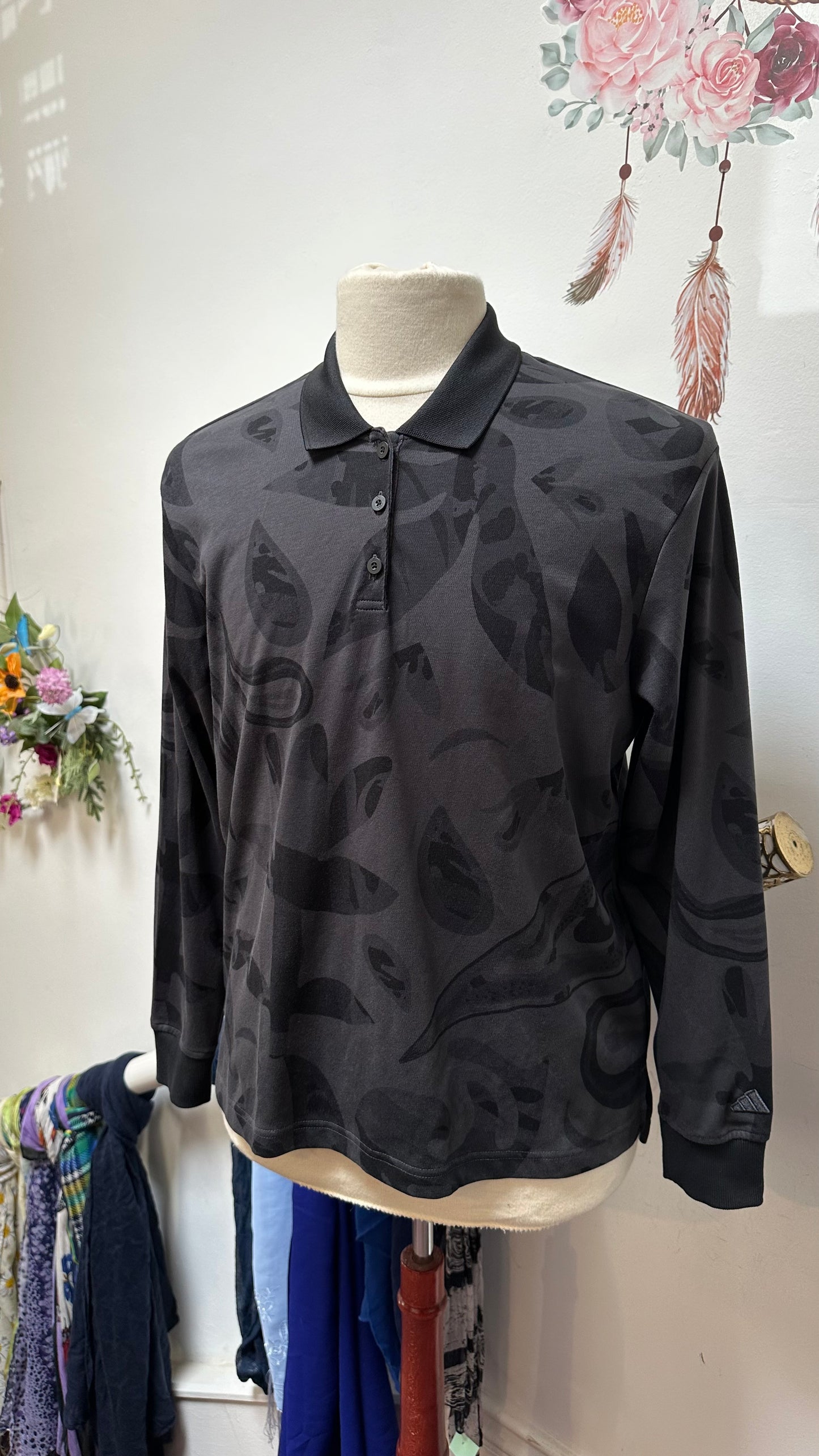 Adidas Ladies Golf Shirt Size L (16/18) As New