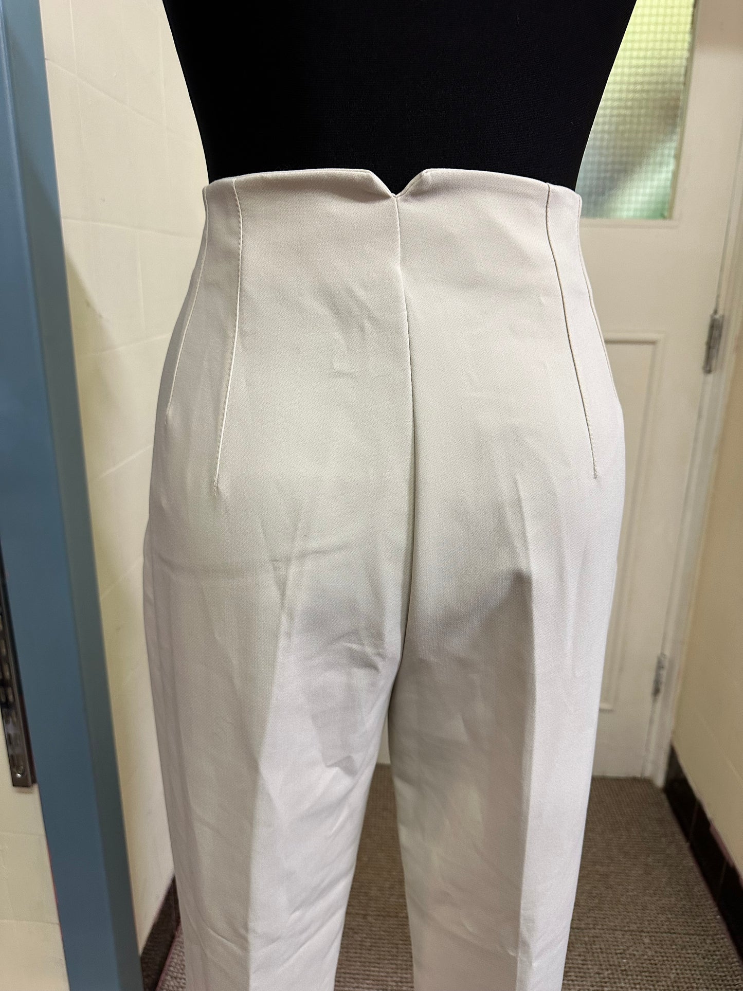 Zara Cream Trousers, Size L Small Fitting