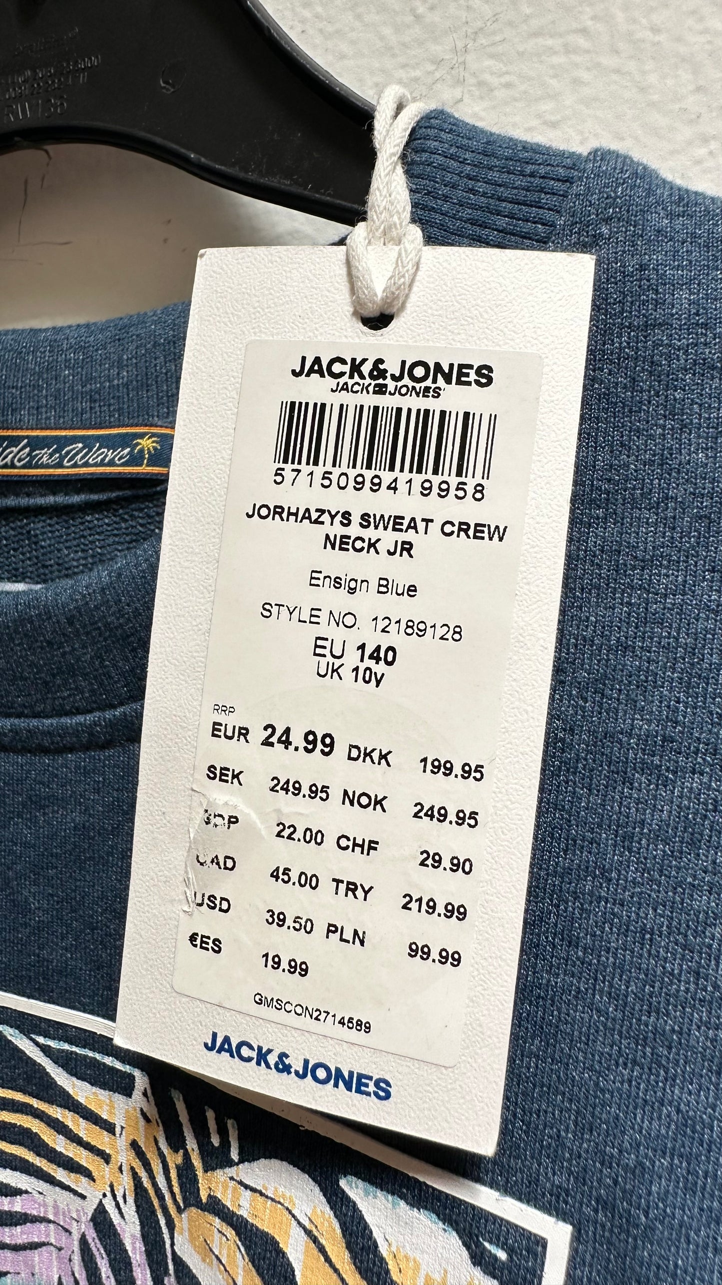 Jack & Jones Sweater New with Tags Age 10-11