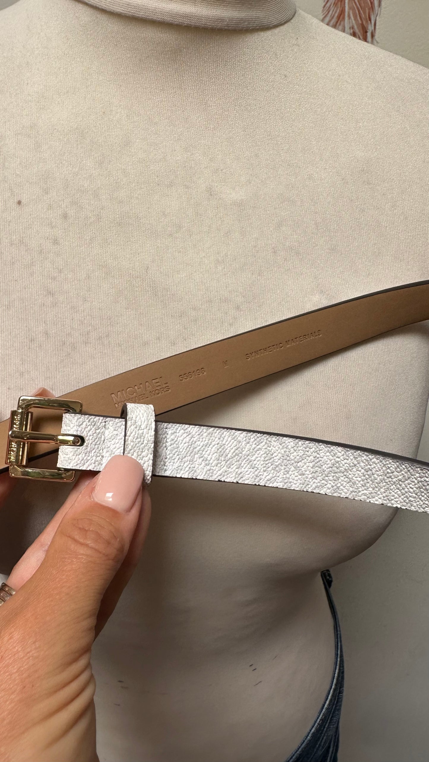 Michael Kors Logo Belt Size M