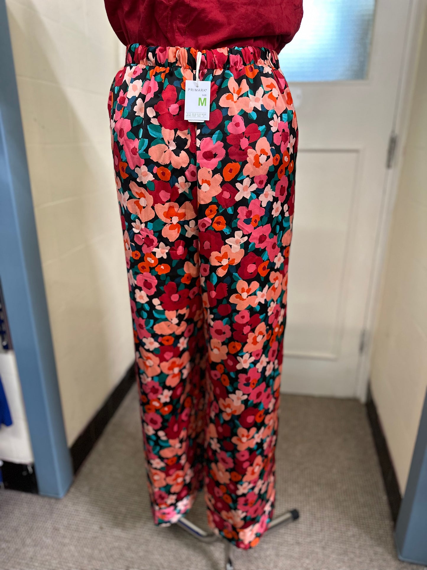 Primark Floral Trousers New with Tags Size M