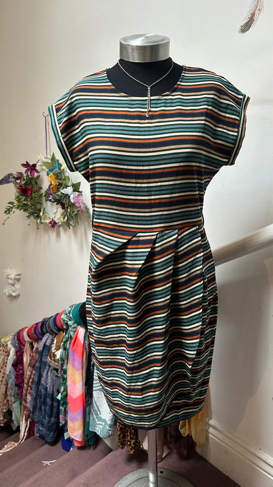 Marc Angelo Stripped Dress (no belt) Size 10