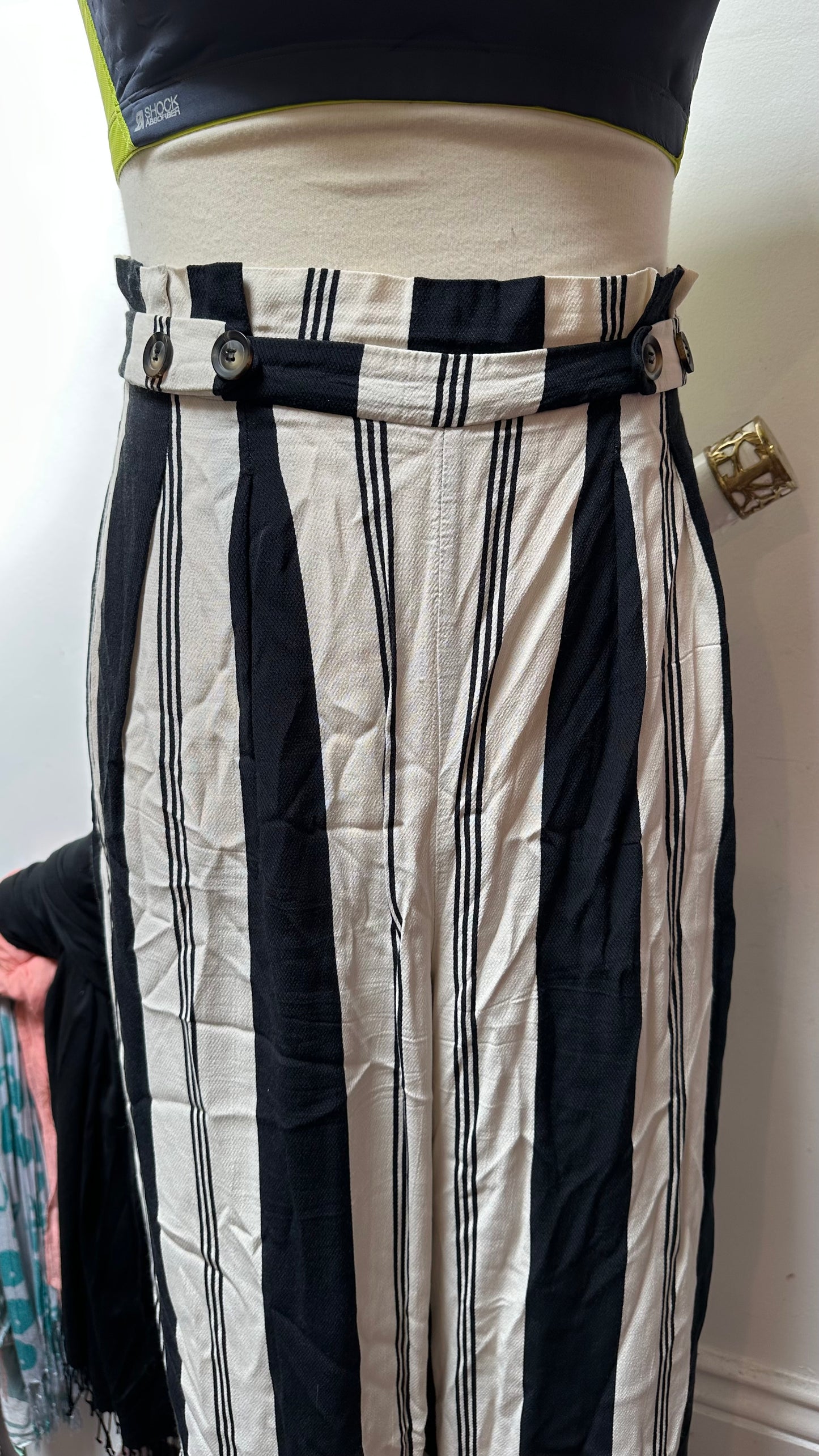 F&F Cropped Stripe Trousers Size 20