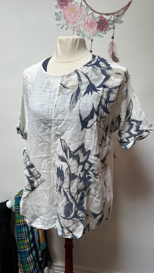 Made in Italy 95% Cotton Top Best Fit Size XL
