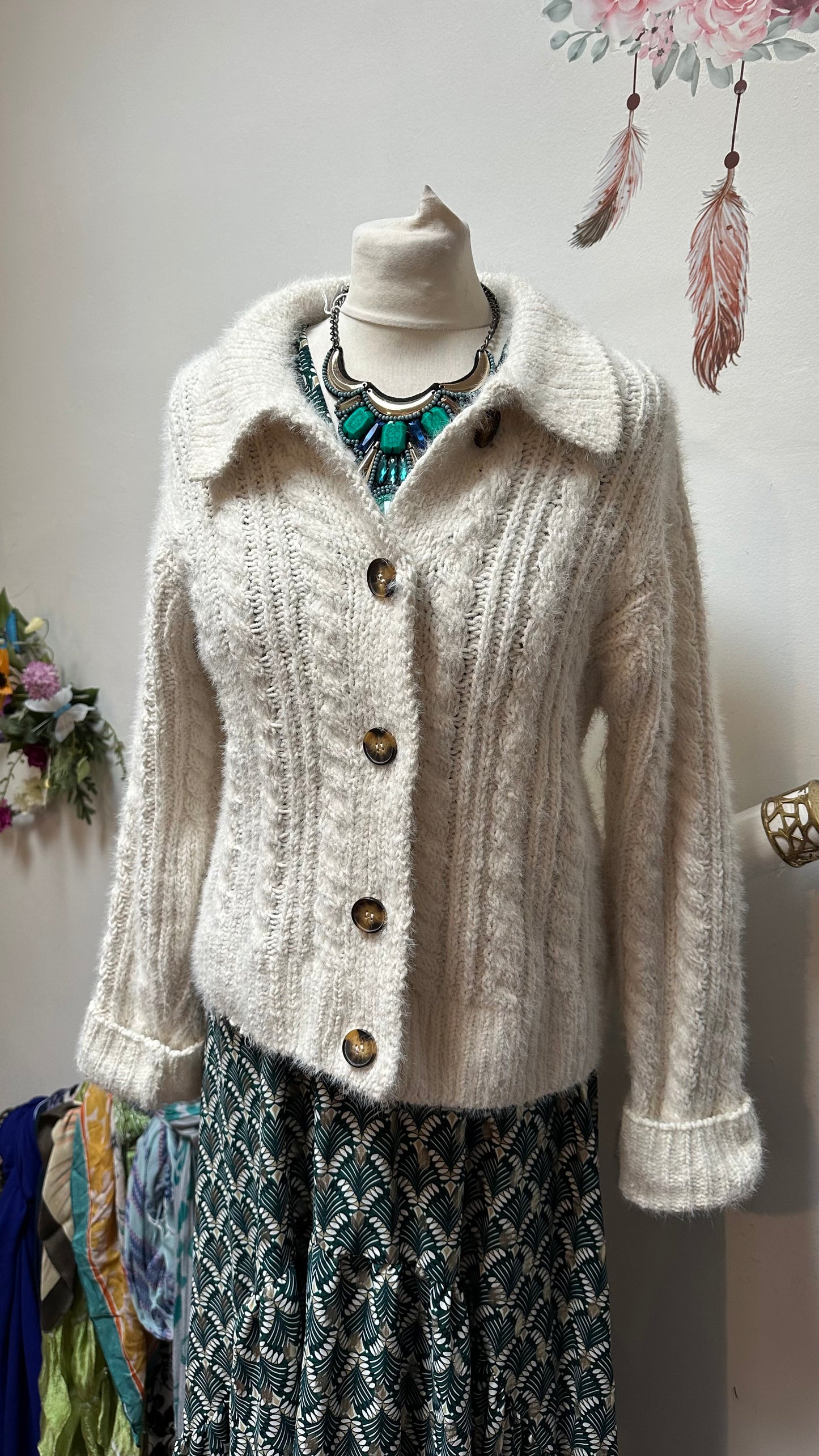 Primark Furry Cardigan Size M