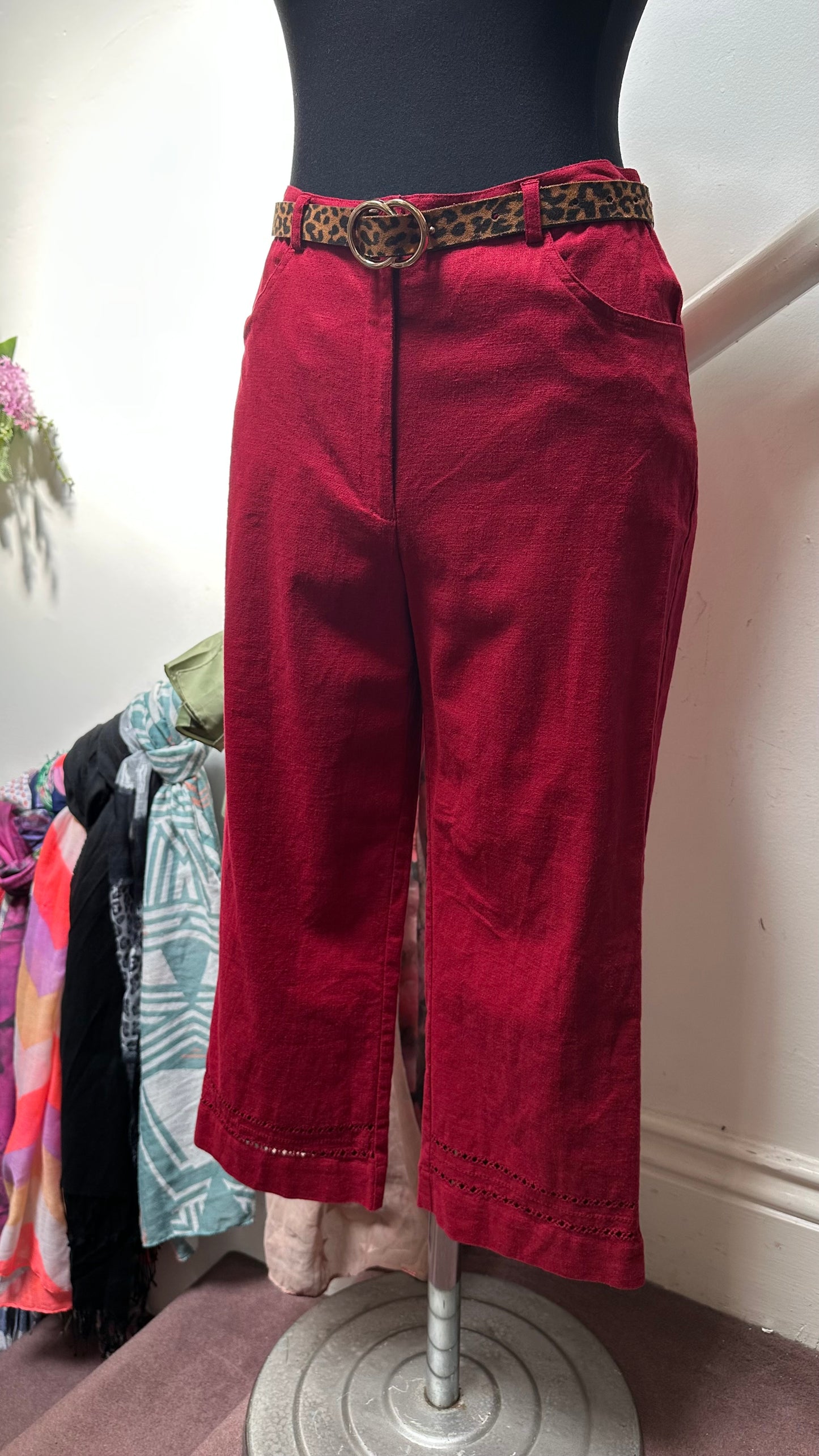 Gerard Linen Blend 2 Piece Size 10 (belt not included)