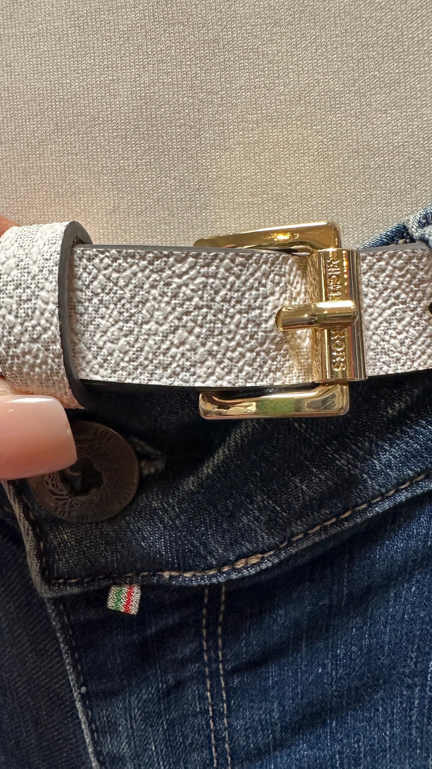 Michael Kors Logo Belt Size M