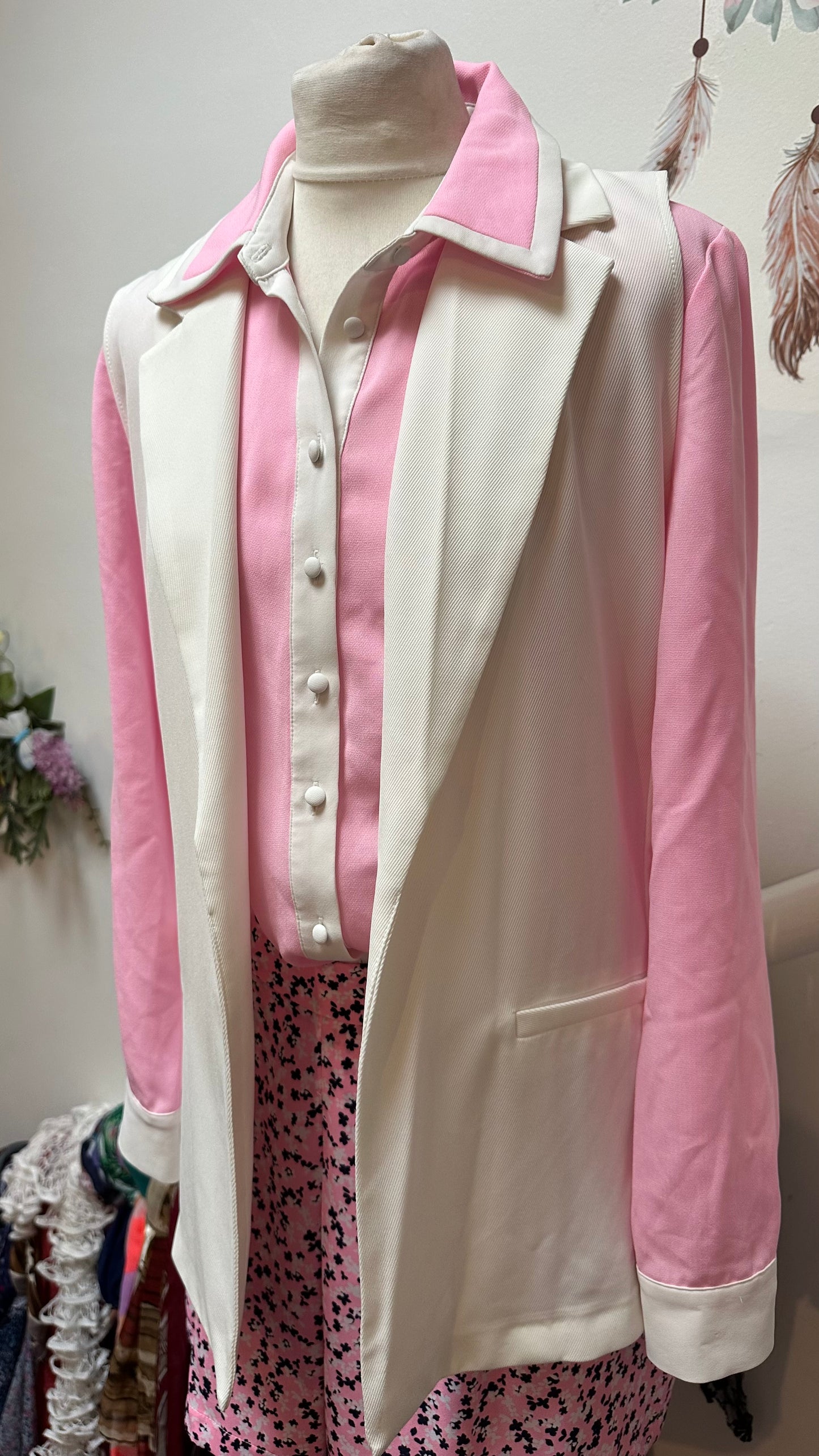 Primark Long Cream Gillet Size 8