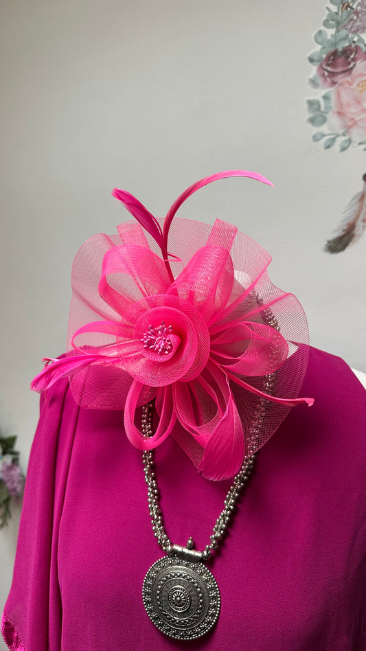 Hot Pink Fascinator