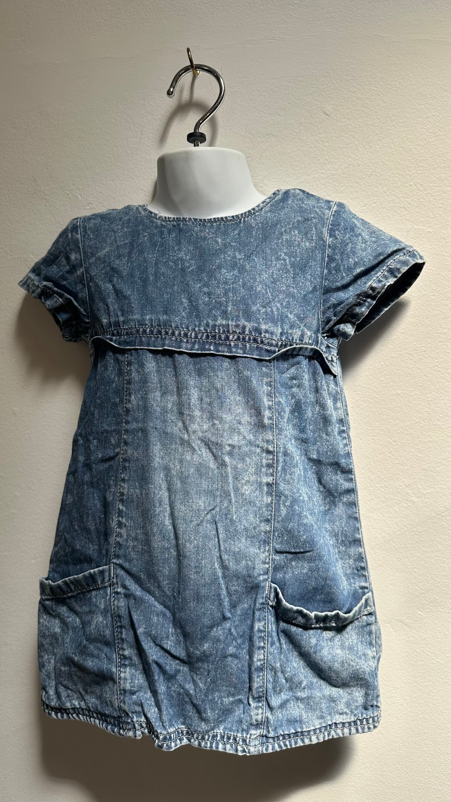 Next Denim 100% Cotton Dress 2-3
