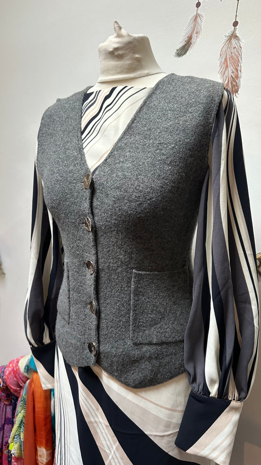 Zara Grey Vest Size S