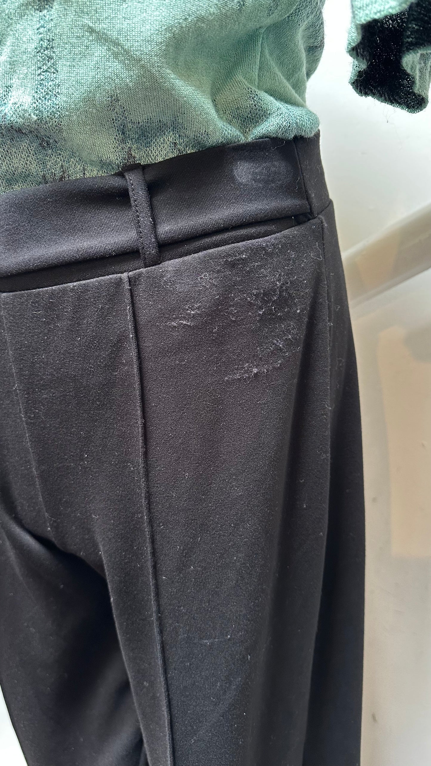 Primark Black Wide Leg Trousers Size S (some signs of wear, see last photo)