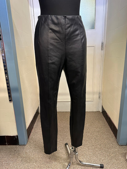 Next PU Leather Trousers Size 12