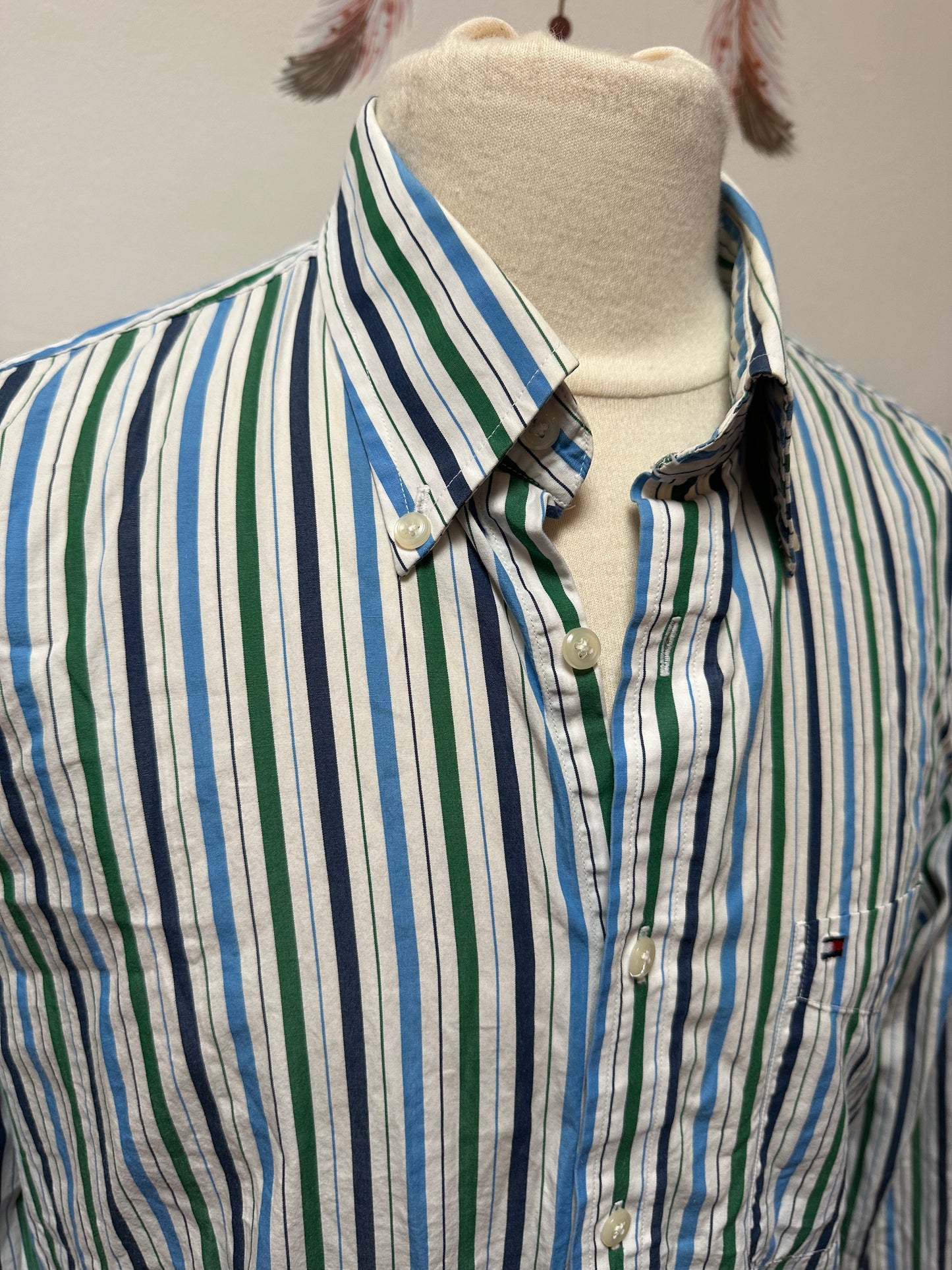 Designer 100% Cotton Tommy Hilfiger Shirt Size L