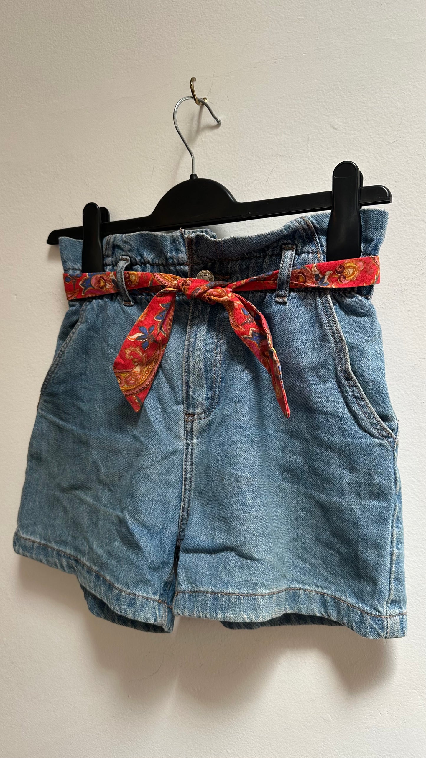 Denim Belted Shorts Age 10-11
