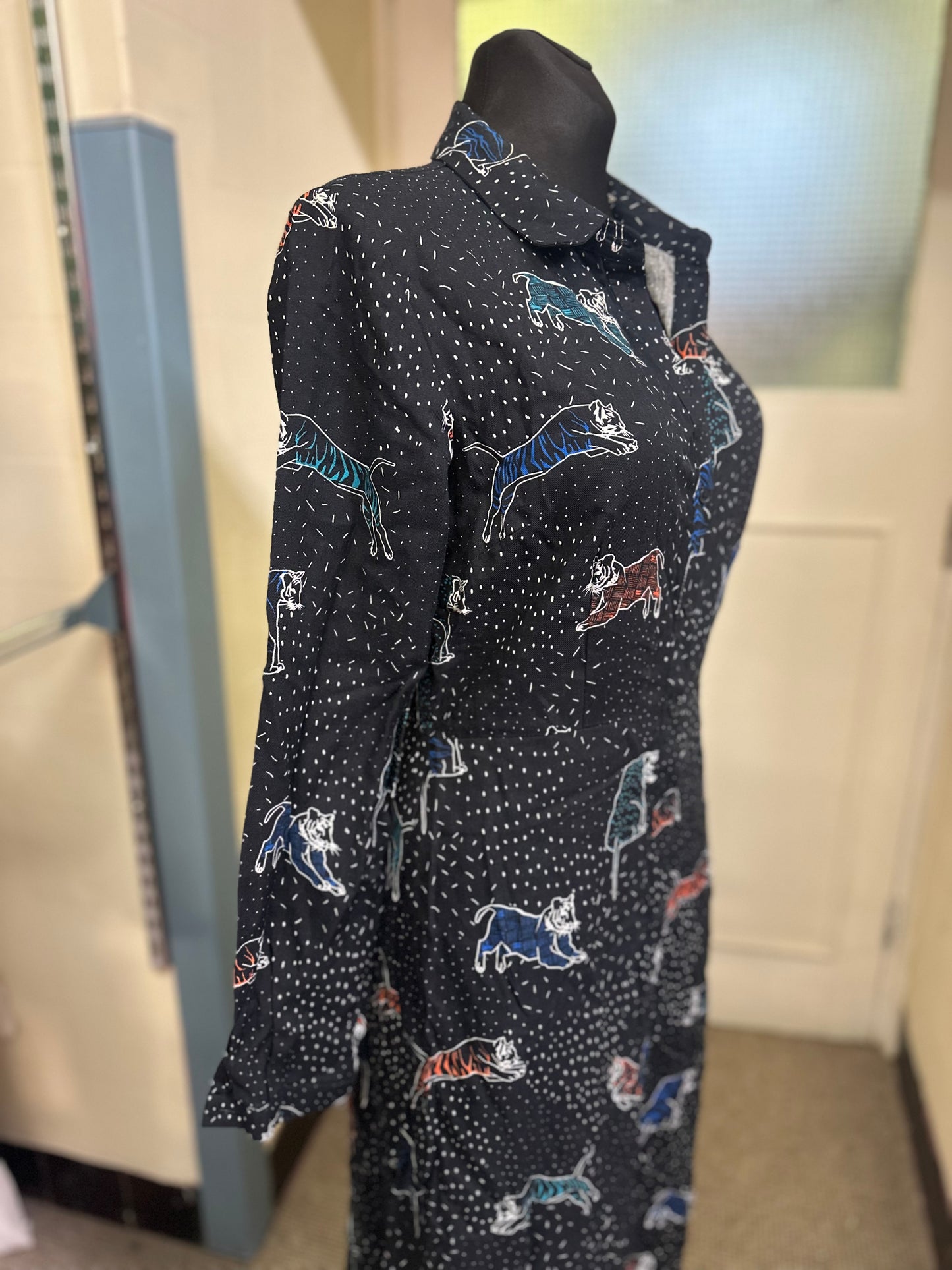 Designer Sugarhill Tiger Dress with Pockets Size 10