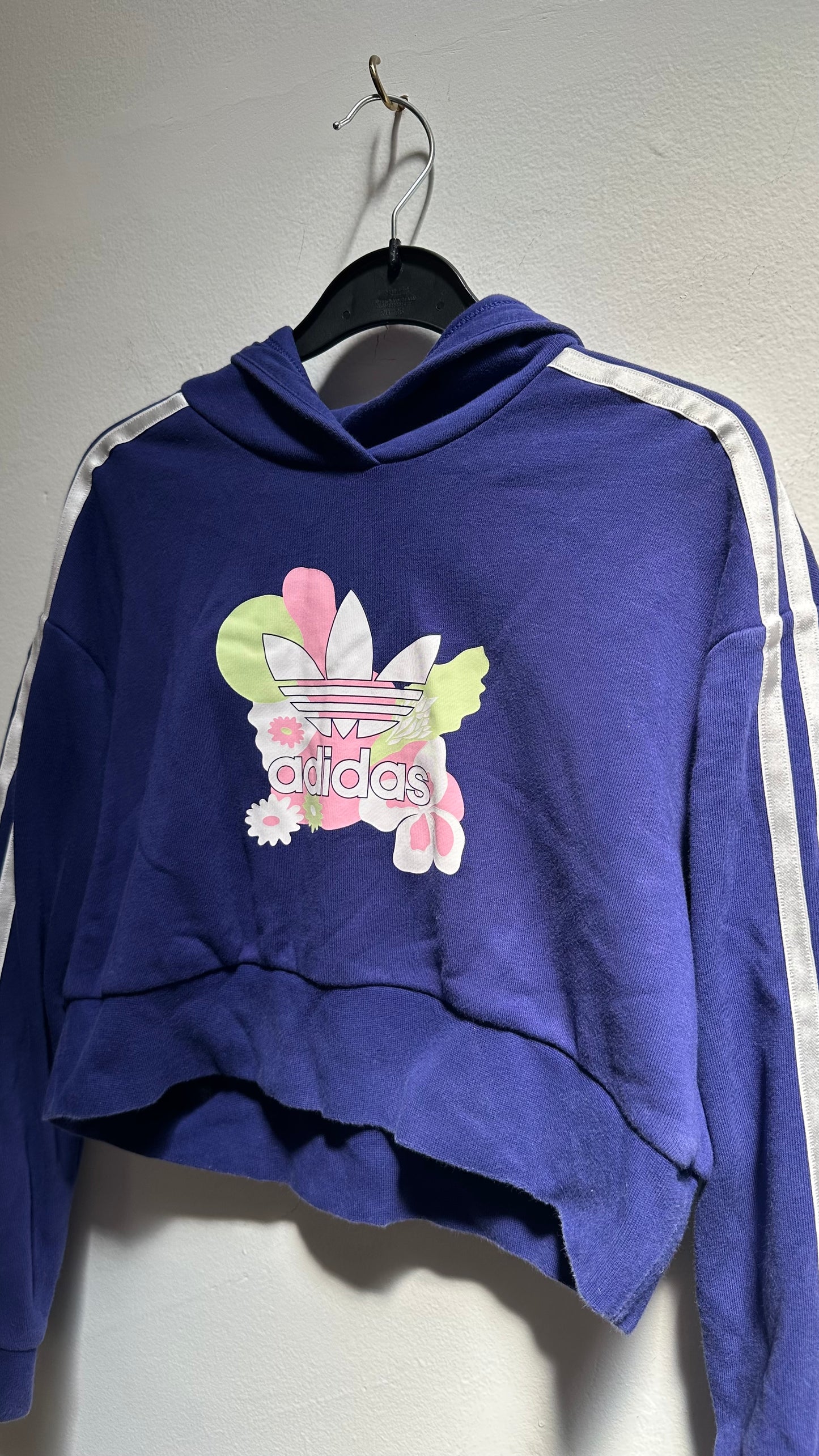 Adidas Crop Hoodie Best Fit Age 9-10