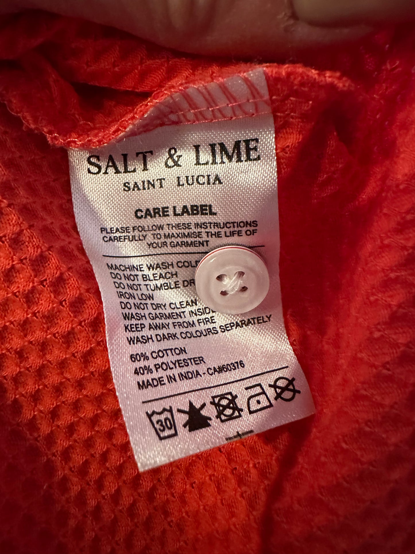 Salt & Lime Polo Shirt Best Fit Size S