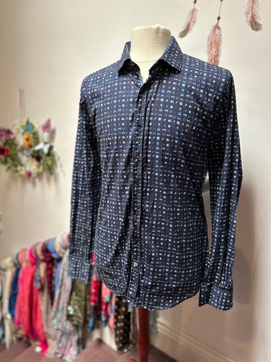 Designer A Fish Named Fred Musical Shirt Size XXL RRP €110