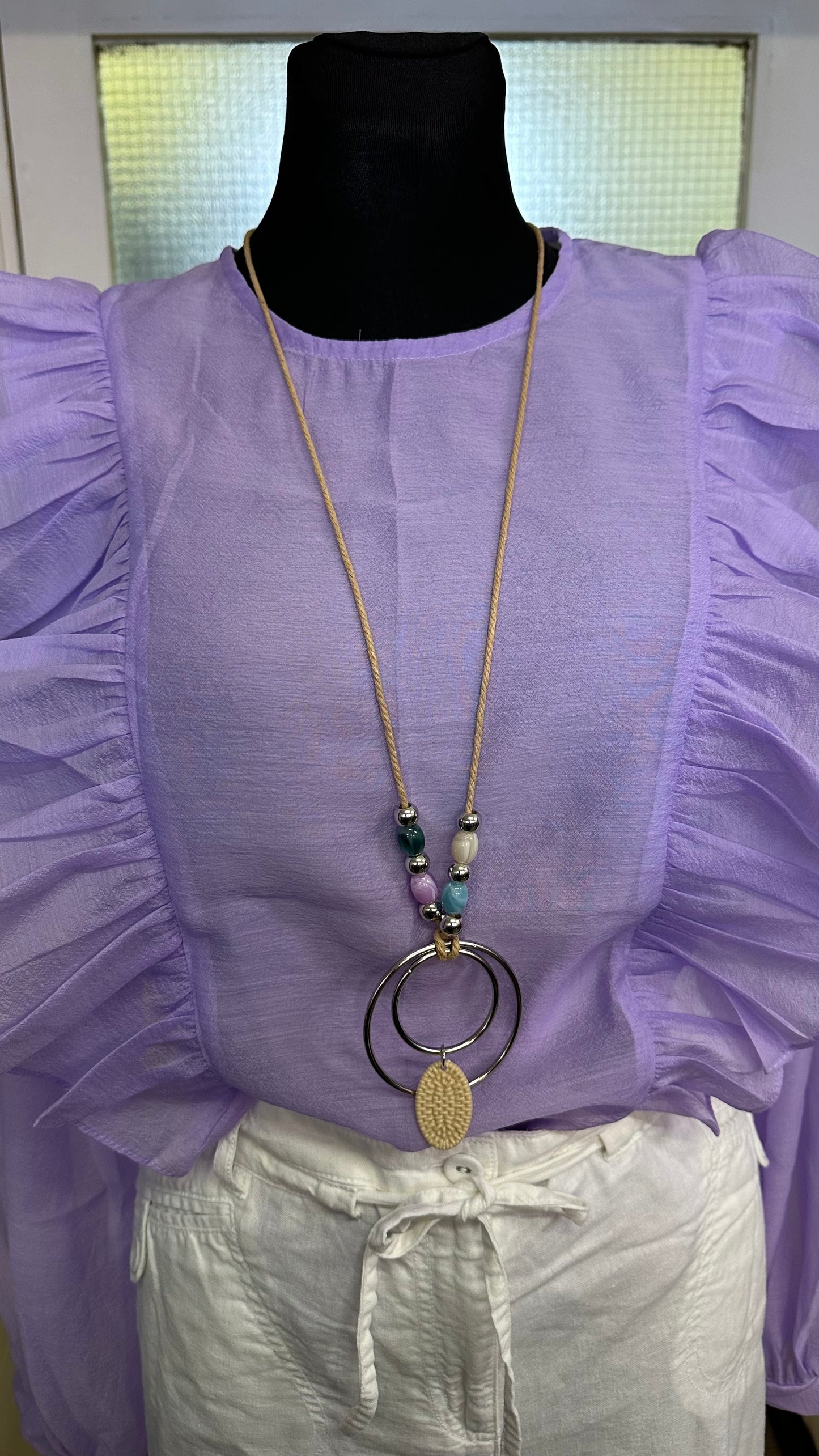 Double Ring Necklace