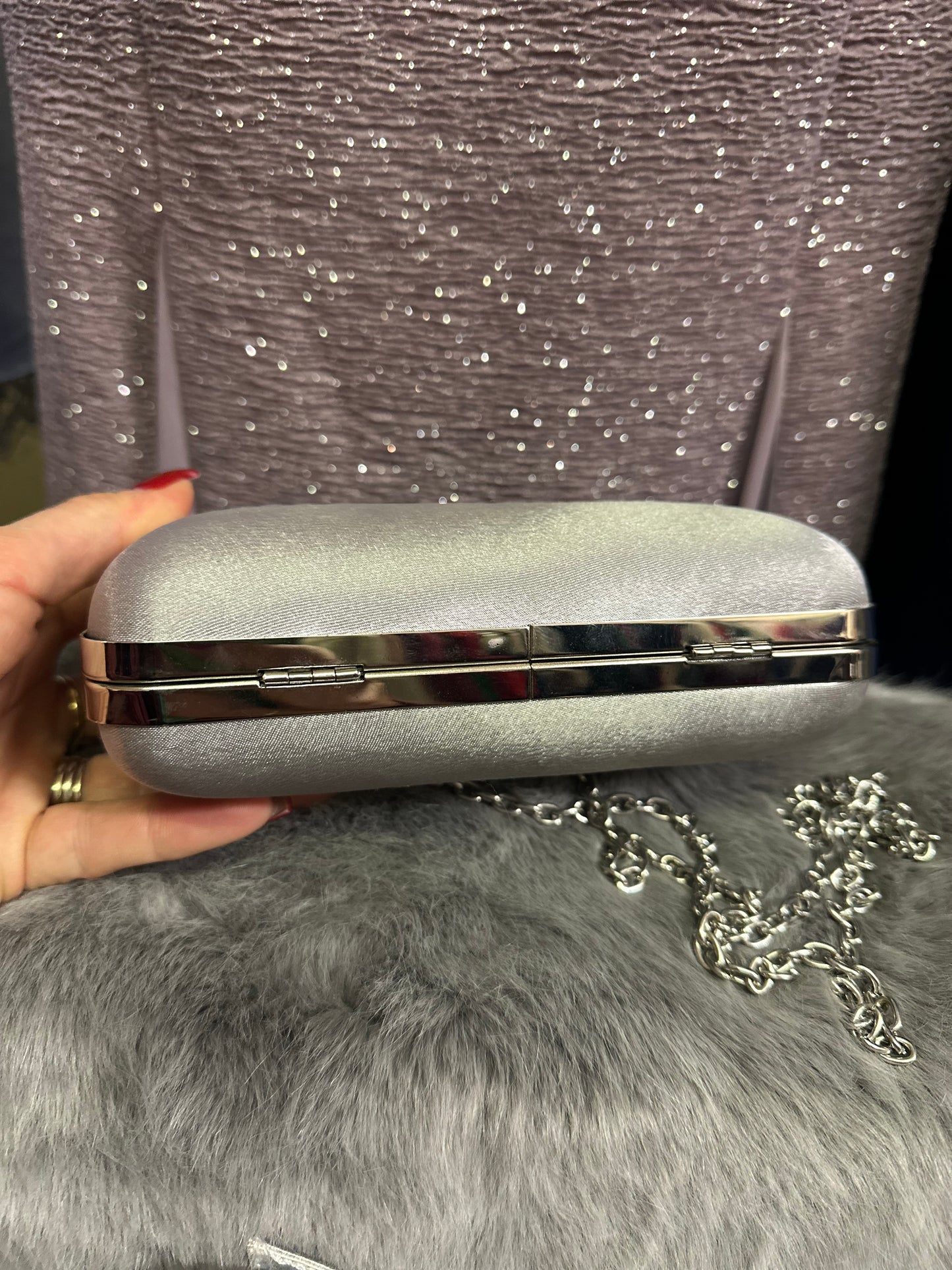 Lunar Silver Clutch