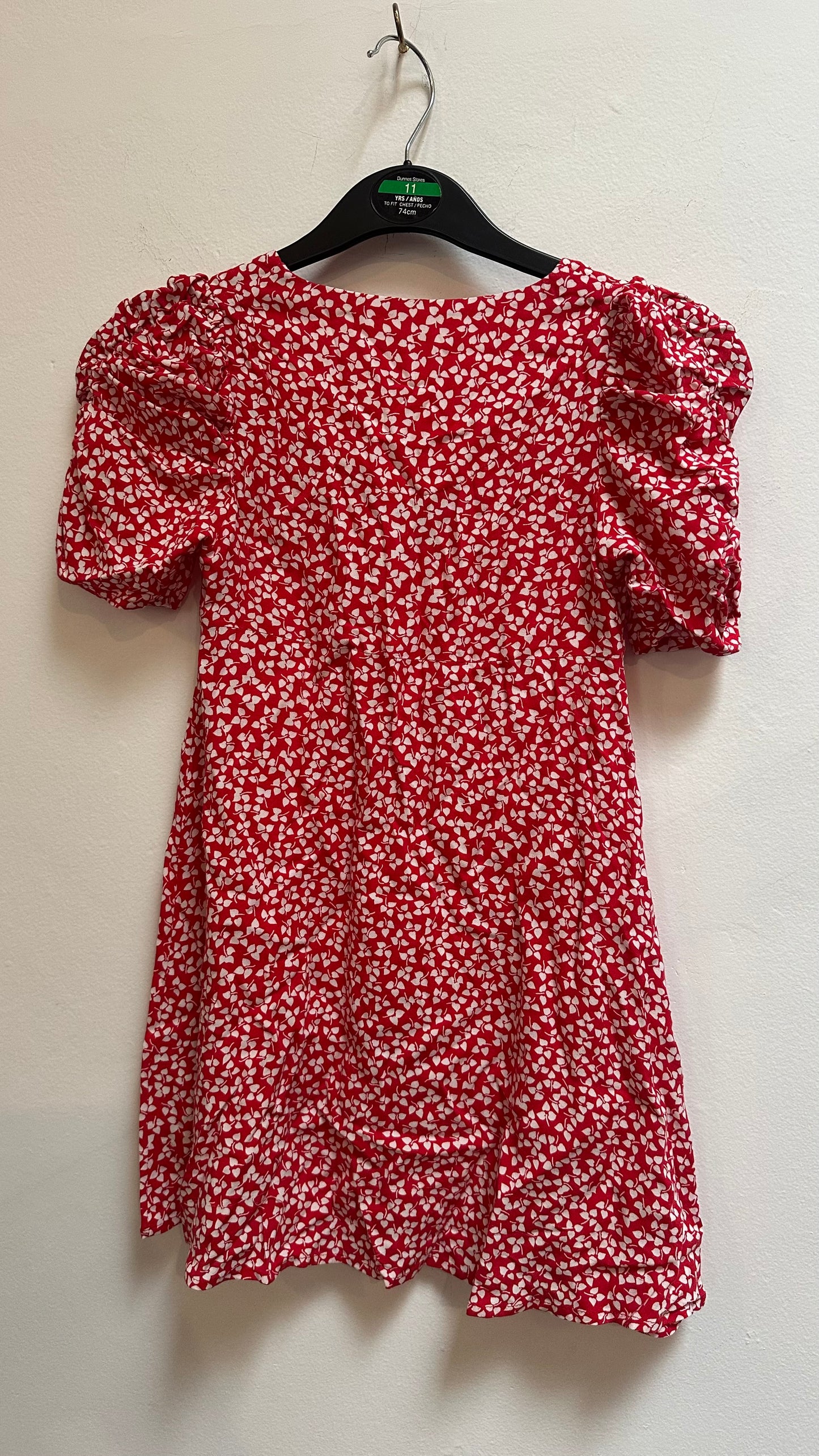 Next Red Floral Dress Age 6