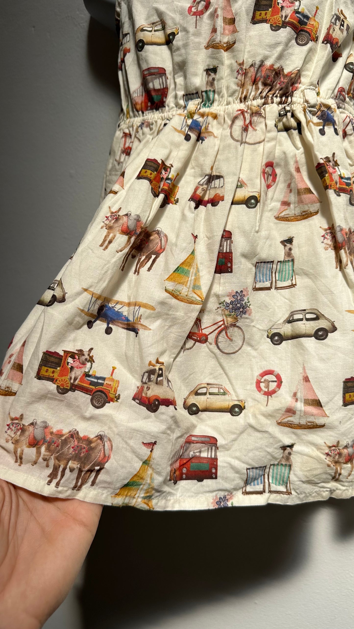 Next 100% Cotton Vehicle Dress Age 12-18m